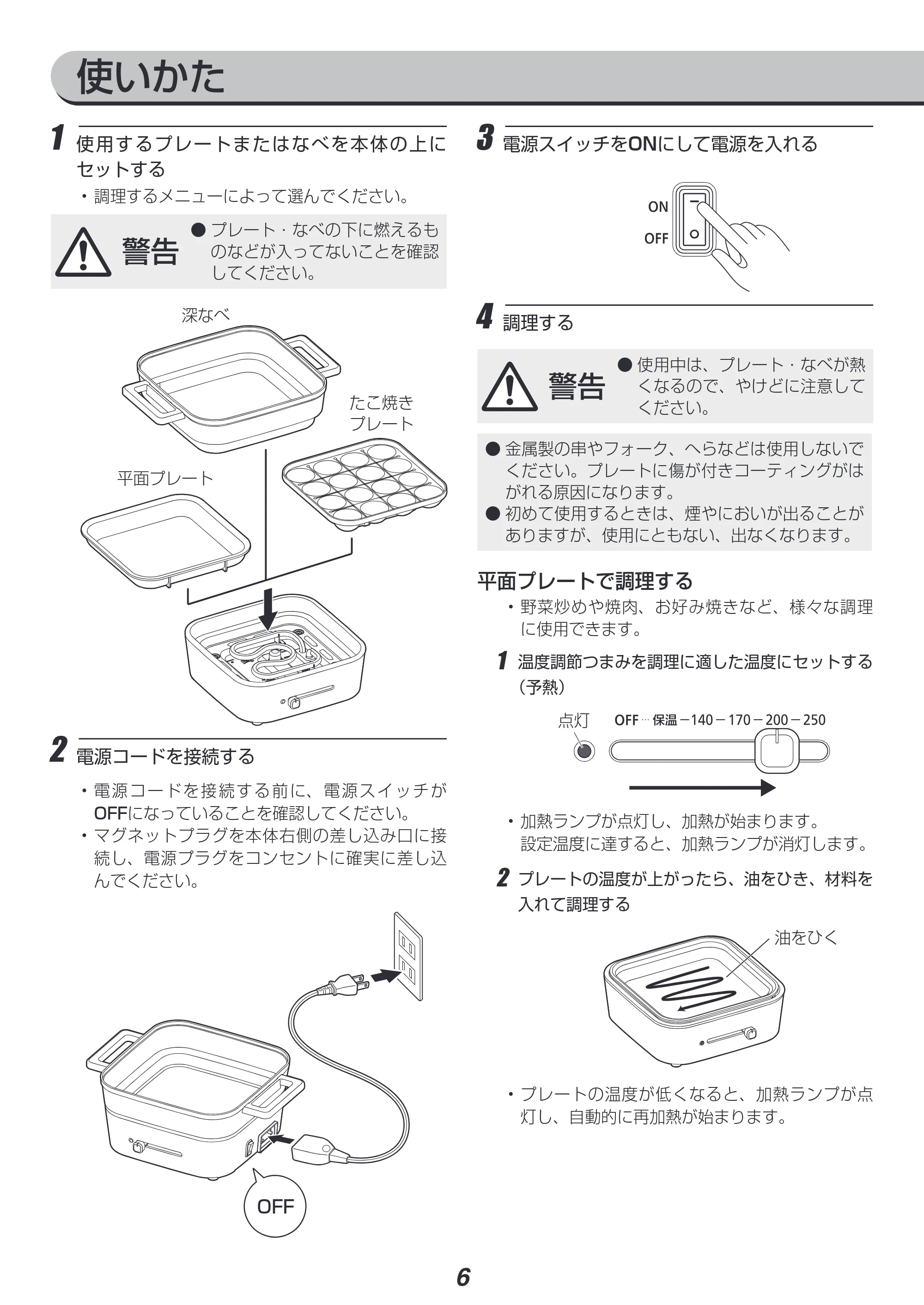 アイリスオーヤマ IGU-P3 取扱説明書 — 原本ページ — 6ページ