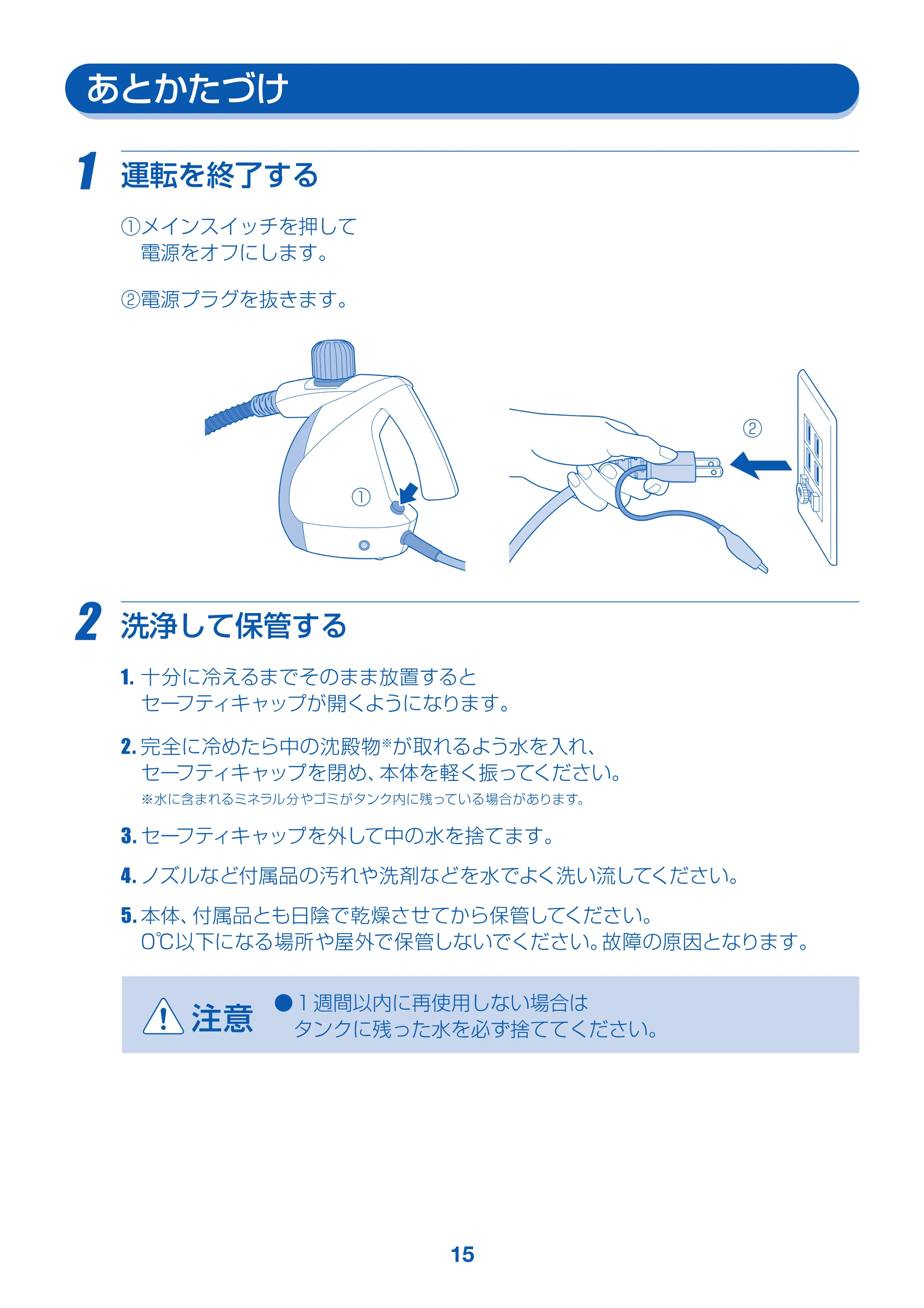 アイリスオーヤマ STM-304 取扱説明書 — 原本ページ — 15ページ