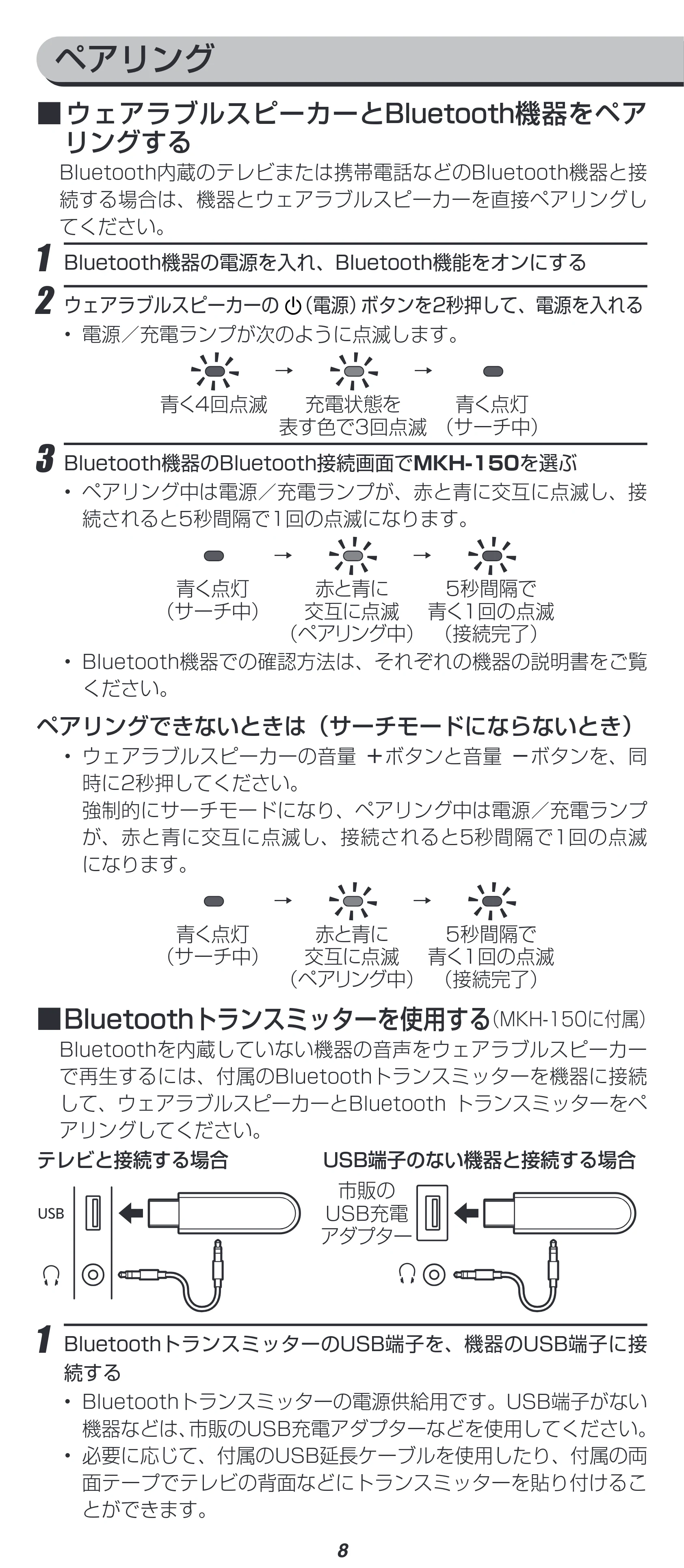 アイリスオーヤマ MKH-150N 取扱説明書 — 原本ページ — 8ページ