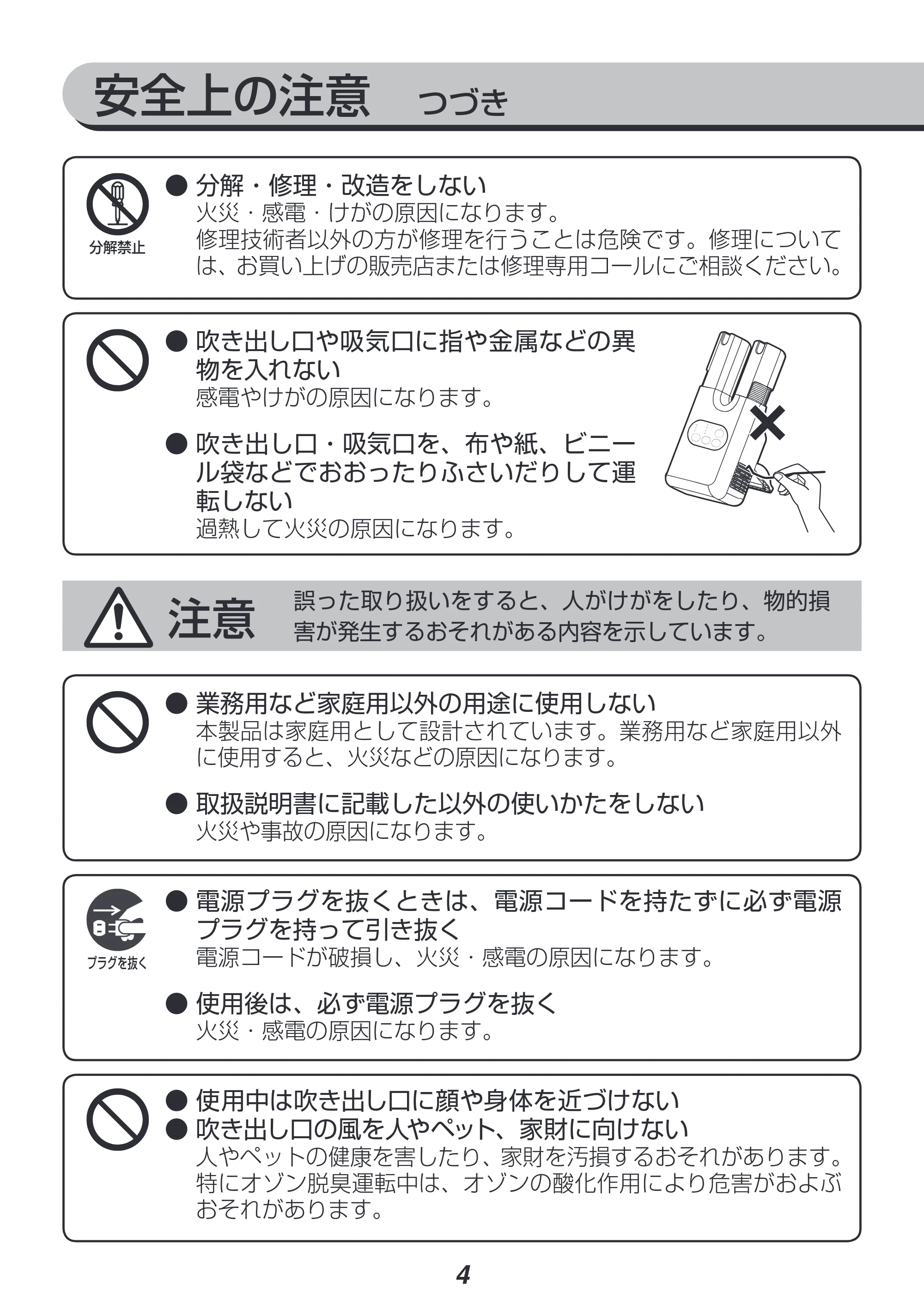 アイリスオーヤマ SD-C2 取扱説明書 — 原本ページ — 4ページ