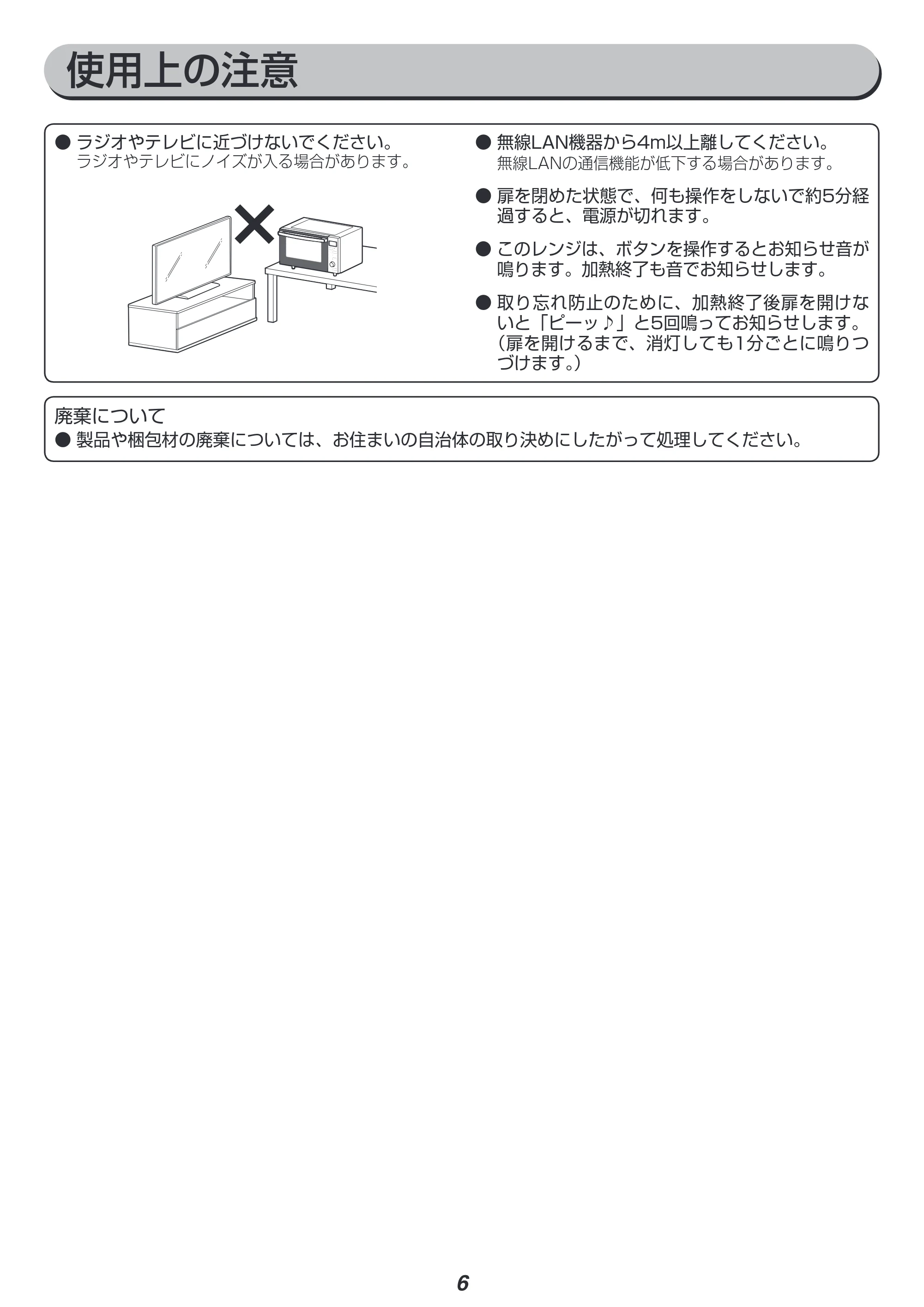 アイリスオーヤマ MO-F1806 取扱説明書 — 原本ページ — 6ページ