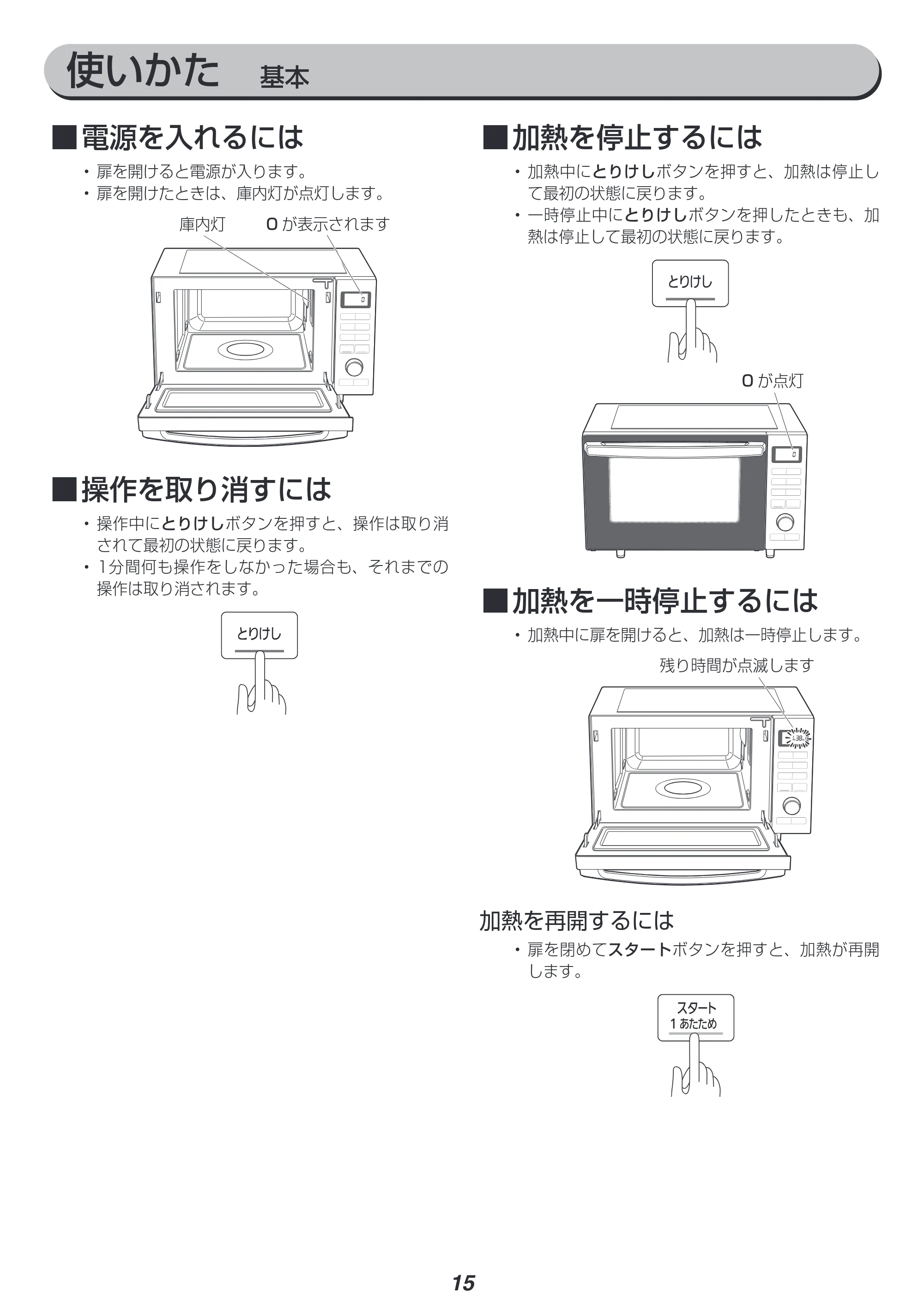 アイリスオーヤマ MO-F1806 取扱説明書 — 原本ページ — 15ページ