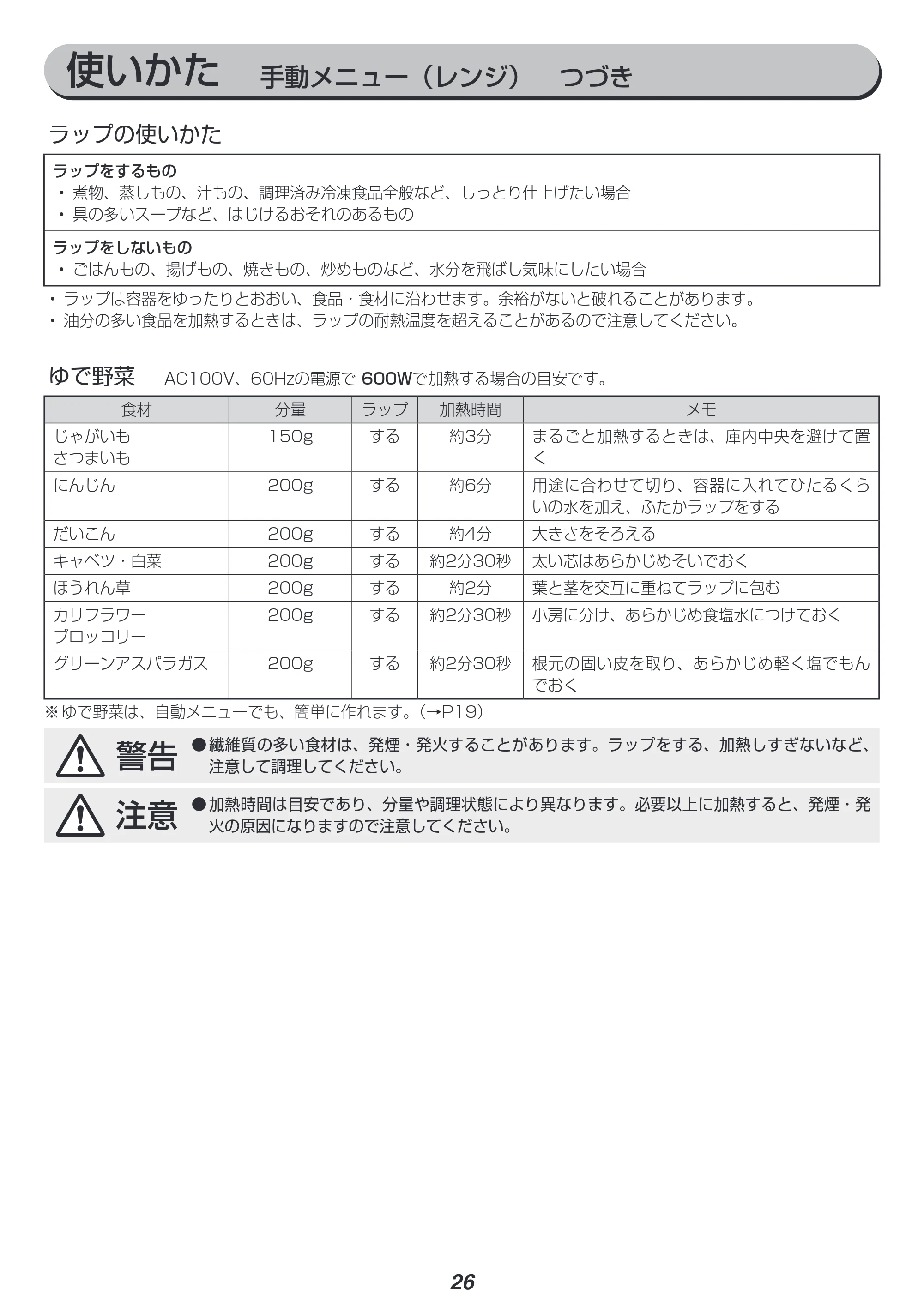 アイリスオーヤマ MO-F1806 取扱説明書 — 原本ページ — 26ページ