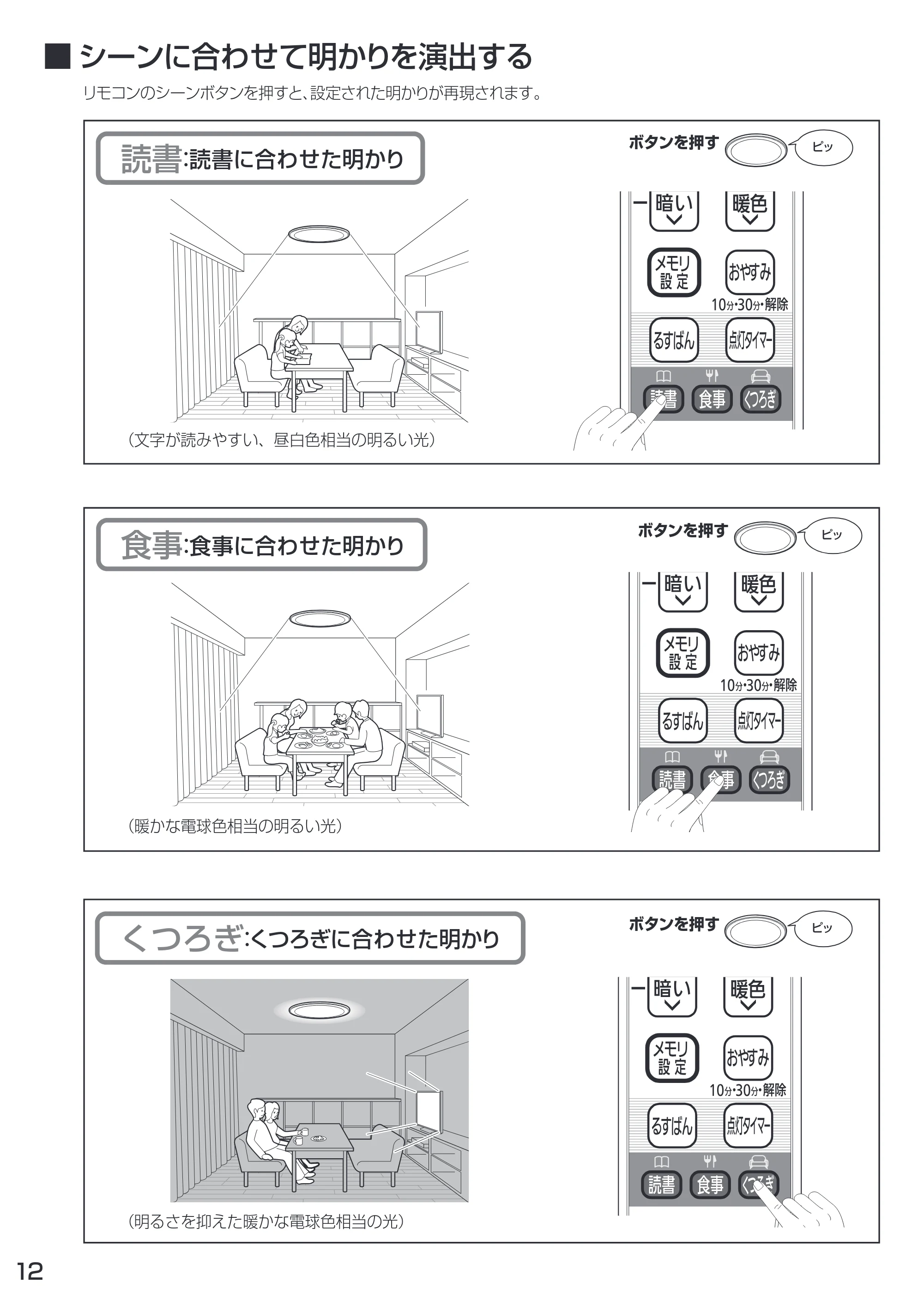 アイリスオーヤマ CL12DL-CF1 取扱説明書 — 原本ページ — 12ページ