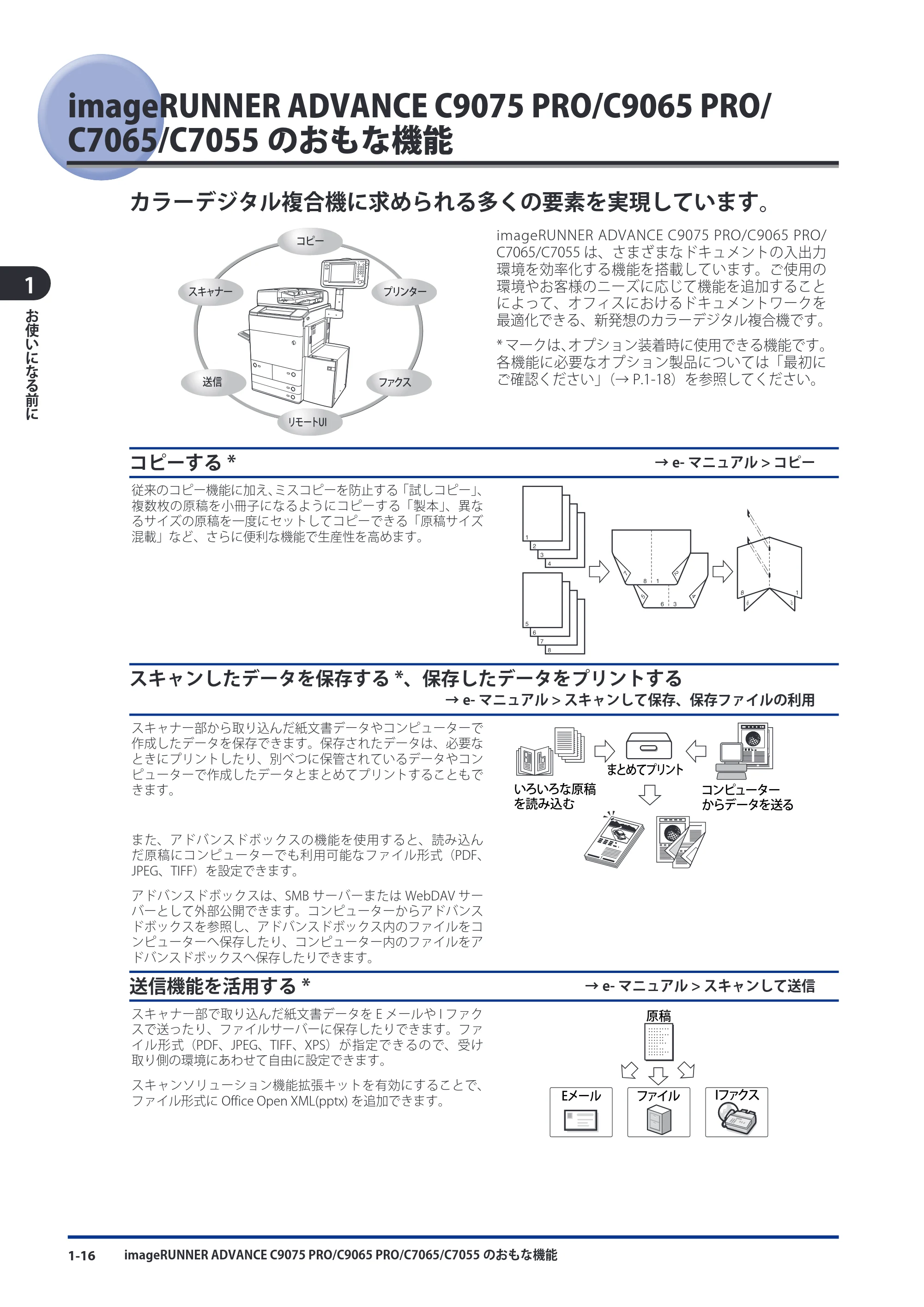 キヤノン imageRUNNER ADVANCE C9075 PRO/C9065 PRO/C7065/C7055 スタートガイド 2010年11月15日更新 （PDF形式／27.71Mバイト） — 原本ページ — 48ページ