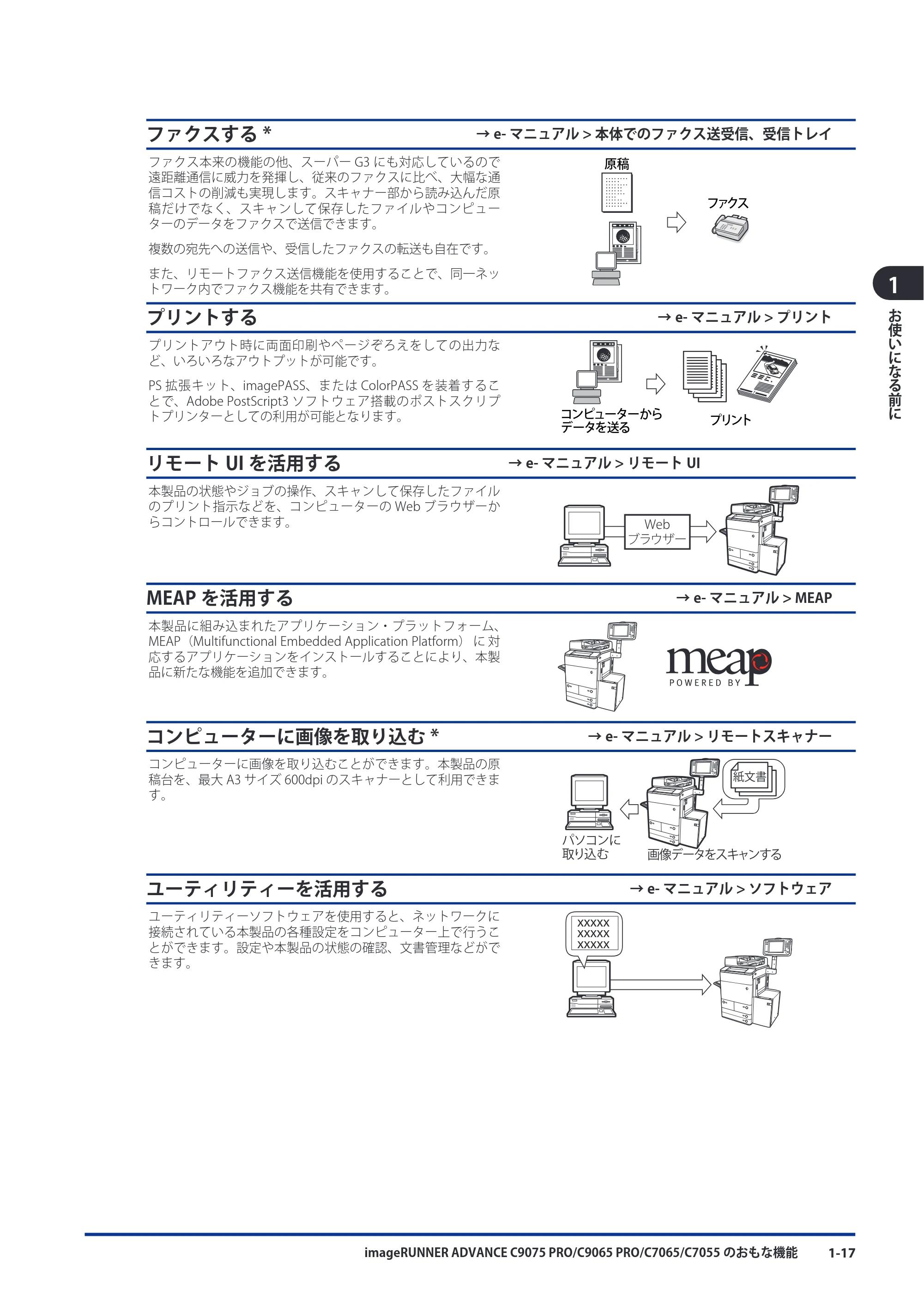 キヤノン imageRUNNER ADVANCE C9075 PRO/C9065 PRO/C7065/C7055 スタートガイド 2010年11月15日更新 （PDF形式／27.71Mバイト） — 原本ページ — 49ページ