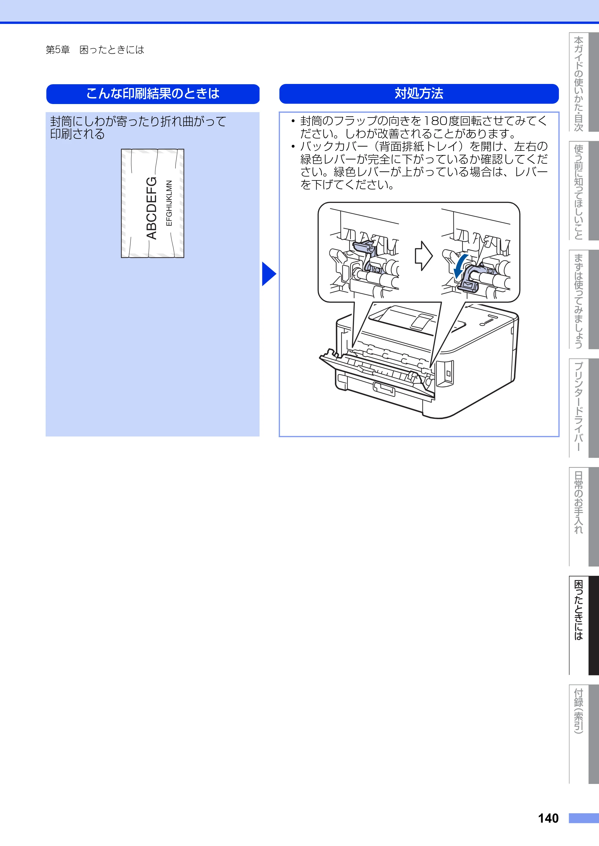 ブラザー HL-L2300 / HL-L2320D ユーザーズガイド — 原本ページ — 140ページ