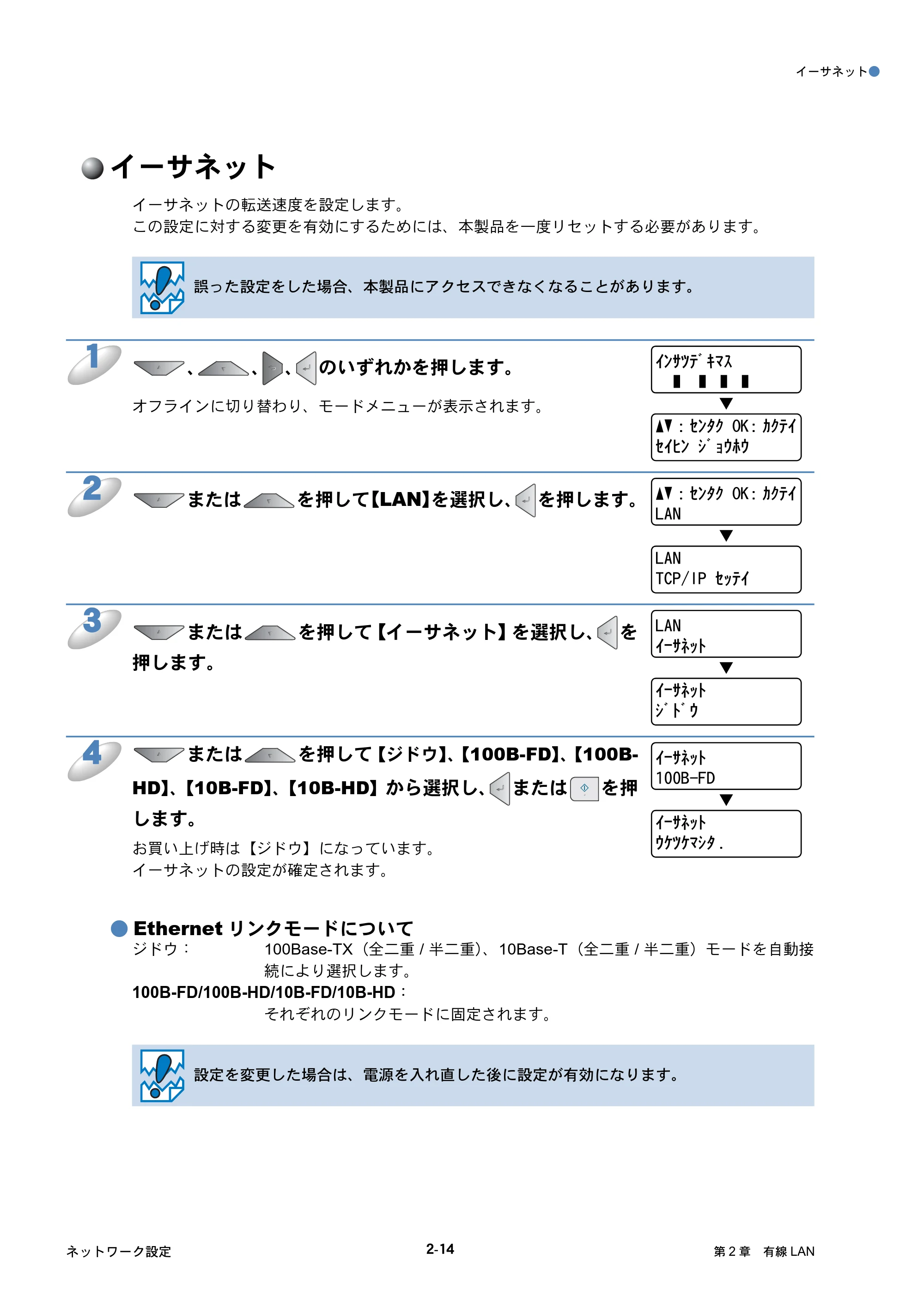 ブラザー HL-4040CN / HL-4050CDN ネットワーク取扱説明書 — イーサネット — 原本ページ — 30ページ