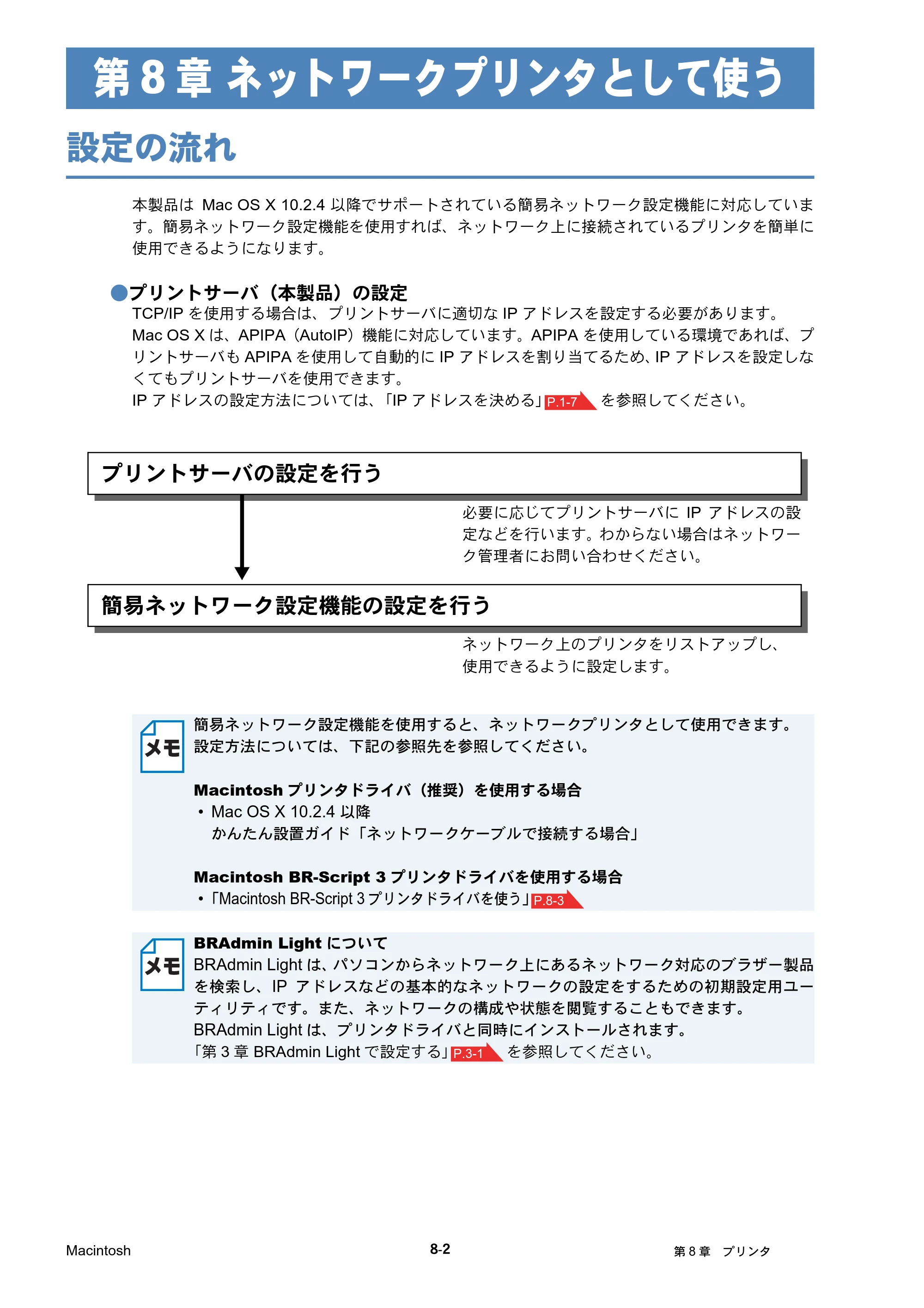 ブラザー HL-4040CN / HL-4050CDN ネットワーク取扱説明書 — 第8章 ネットワークプリンタとして使う — 原本ページ — 89ページ