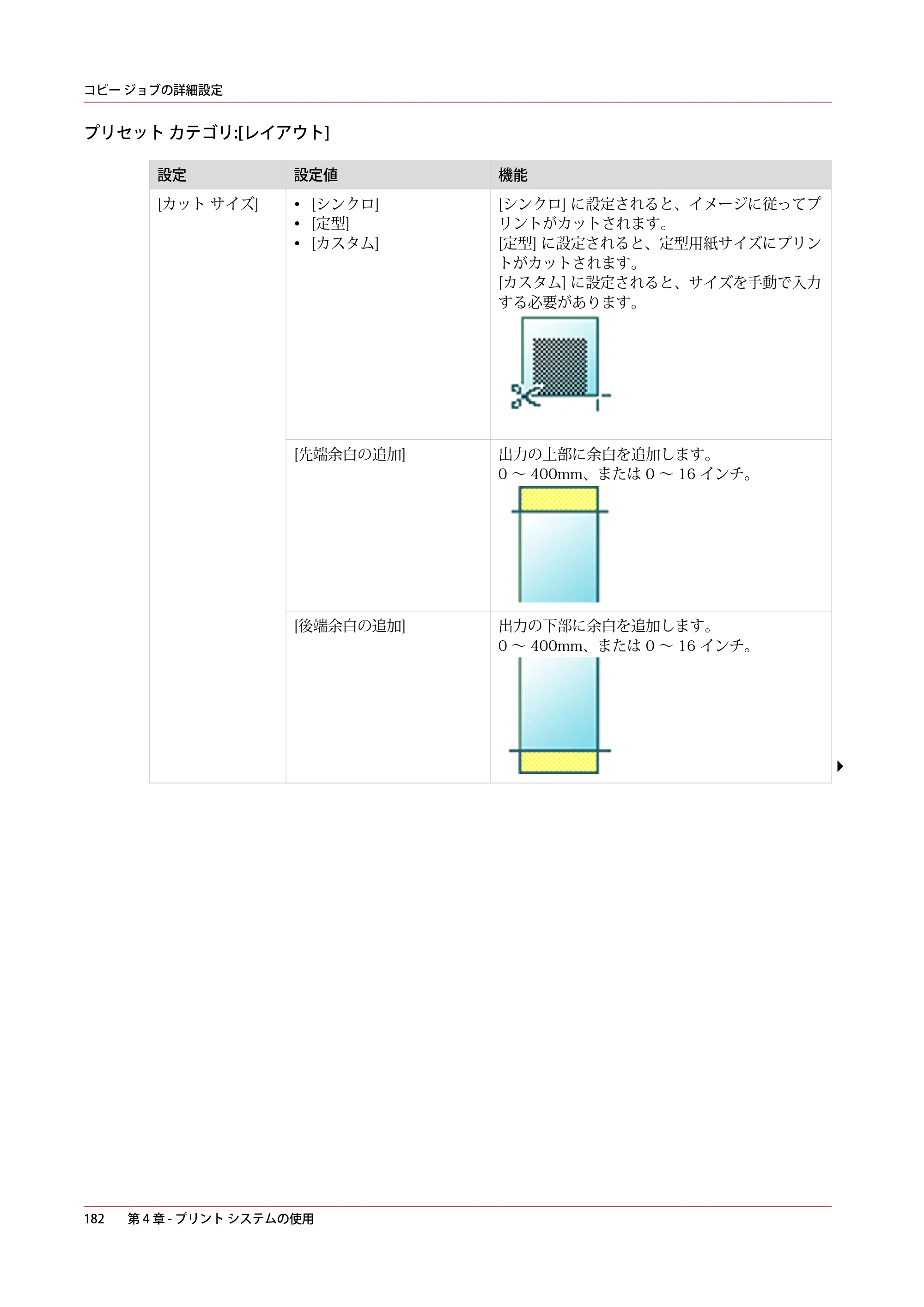 キヤノン plotWAVE T50/T55 操作ガイド 2024年9月6日掲載 （PDF形式／18.4Mバイト） — 原本ページ — 182ページ