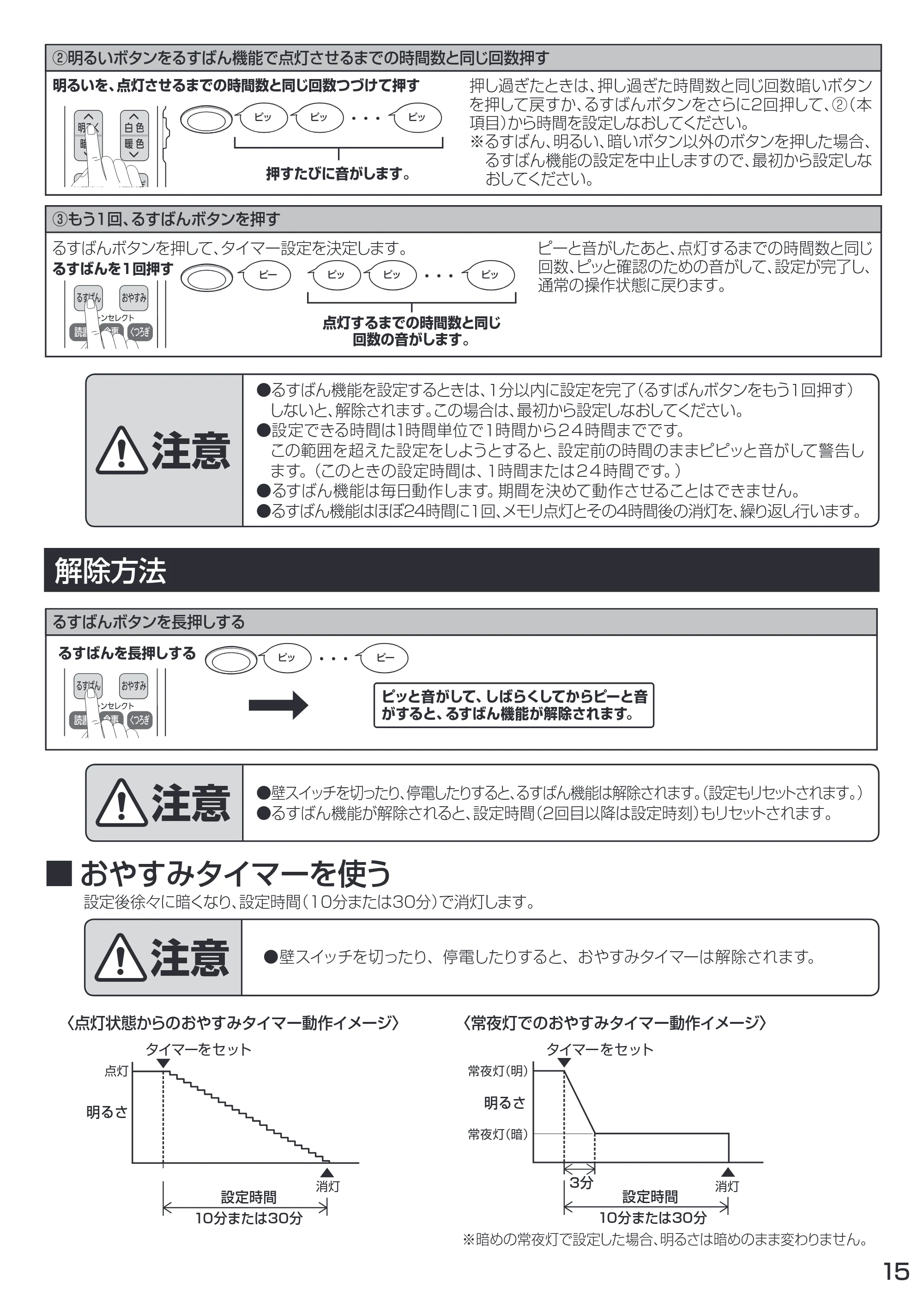 アイリスオーヤマ CL8DL-IDR 取扱説明書 — 原本ページ — 15ページ