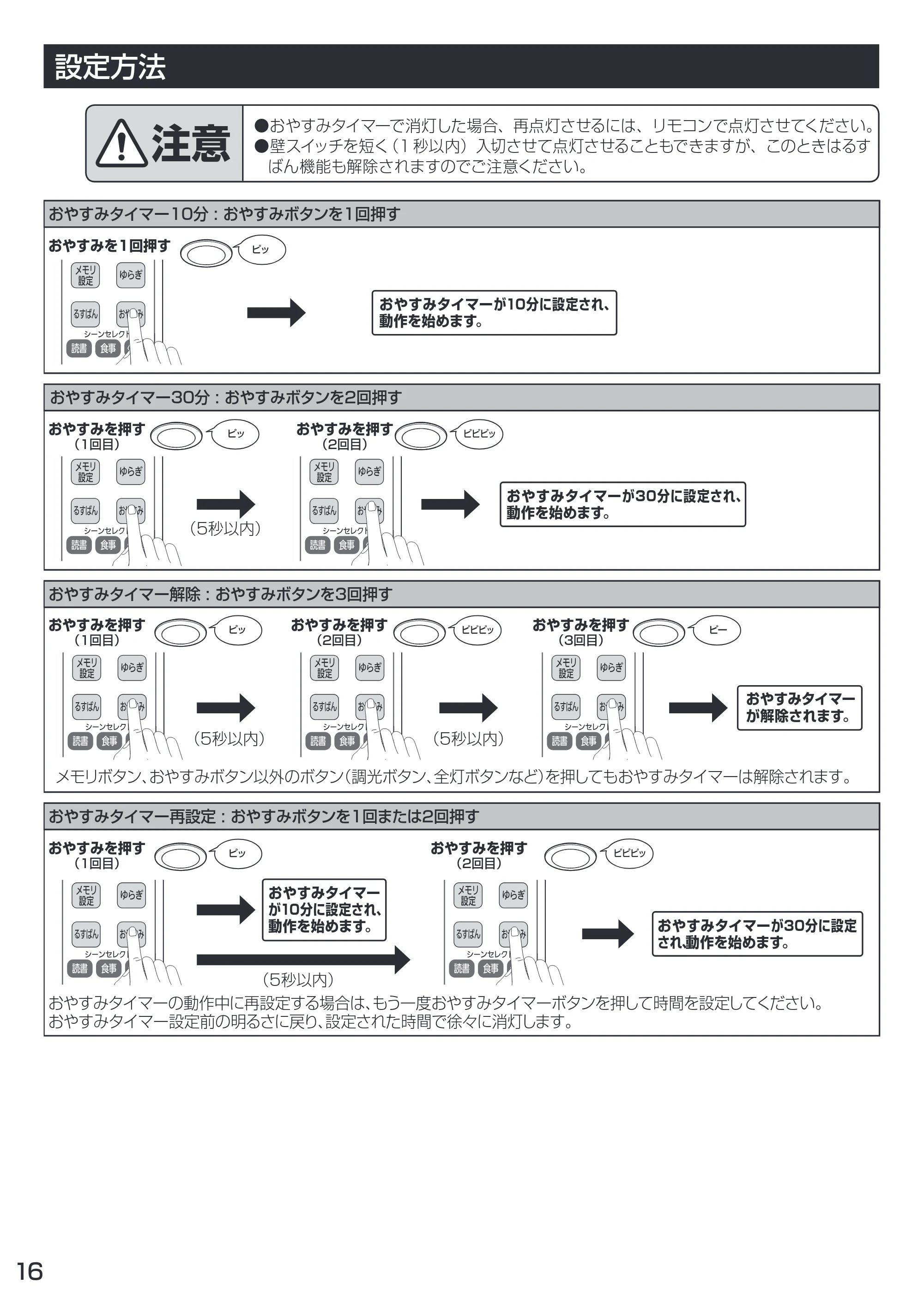 アイリスオーヤマ CL8DL-IDR 取扱説明書 — 原本ページ — 16ページ