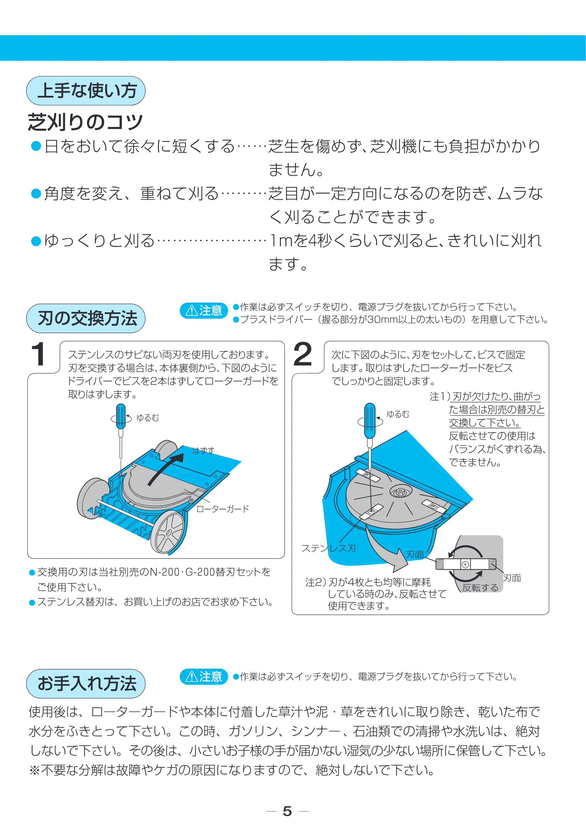 アイリスオーヤマ G-200N 取扱説明書 — 原本ページ — 6ページ