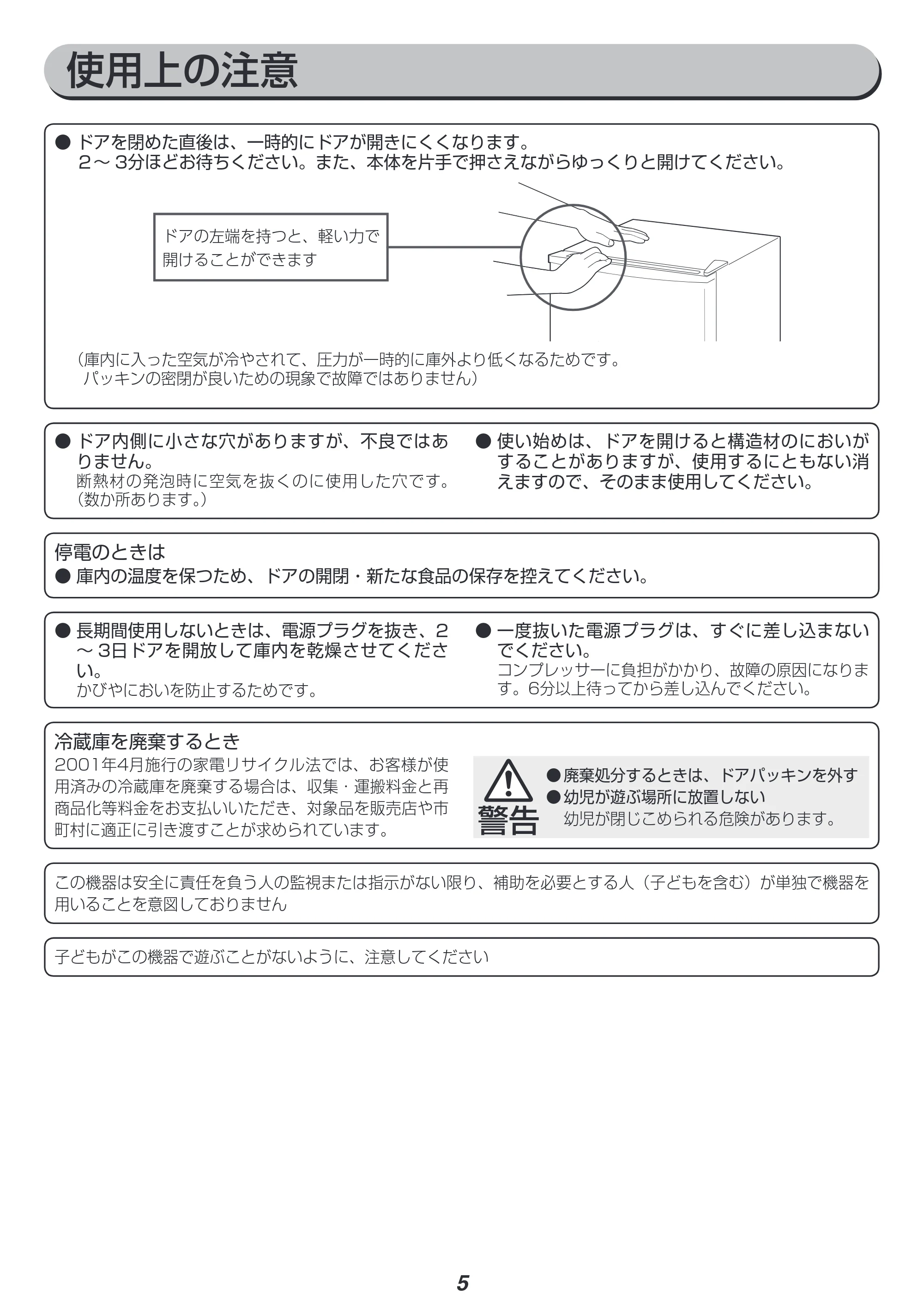 アイリスオーヤマ IRJD-9A 取扱説明書 — 原本ページ — 5ページ