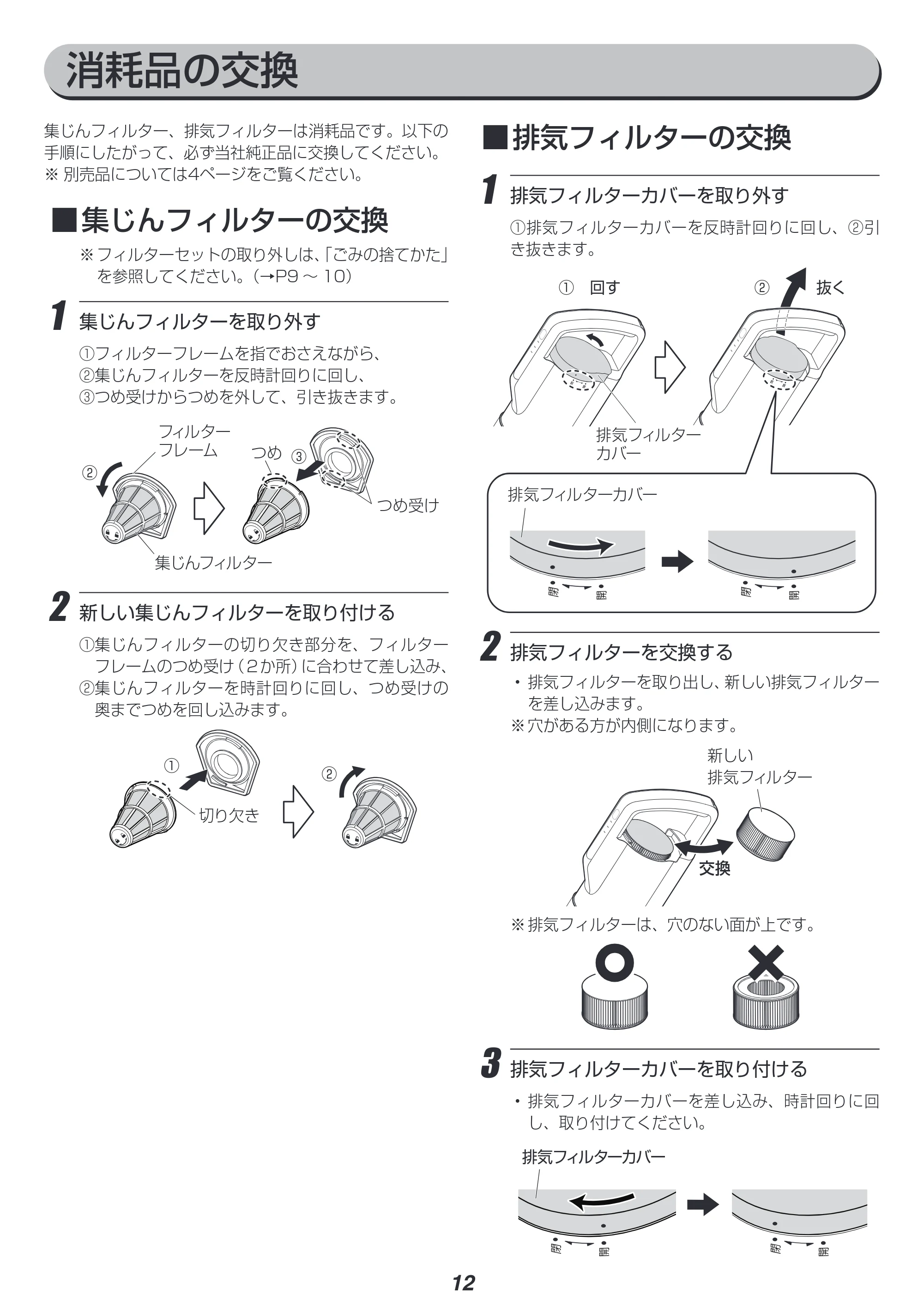 アイリスオーヤマ FCA-13 取扱説明書 — 原本ページ — 12ページ