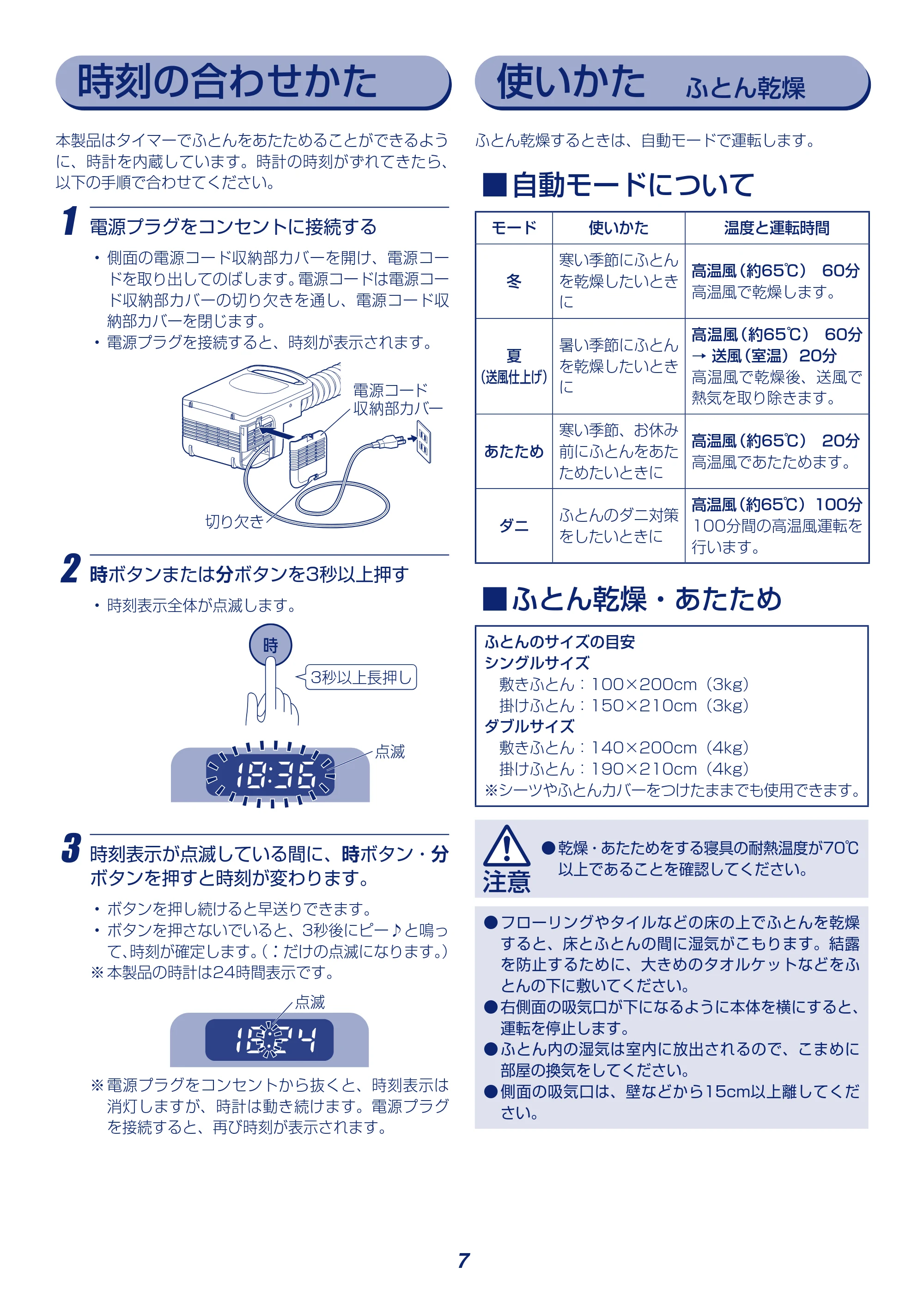 アイリスオーヤマ KFK-C3 取扱説明書 — 原本ページ — 7ページ
