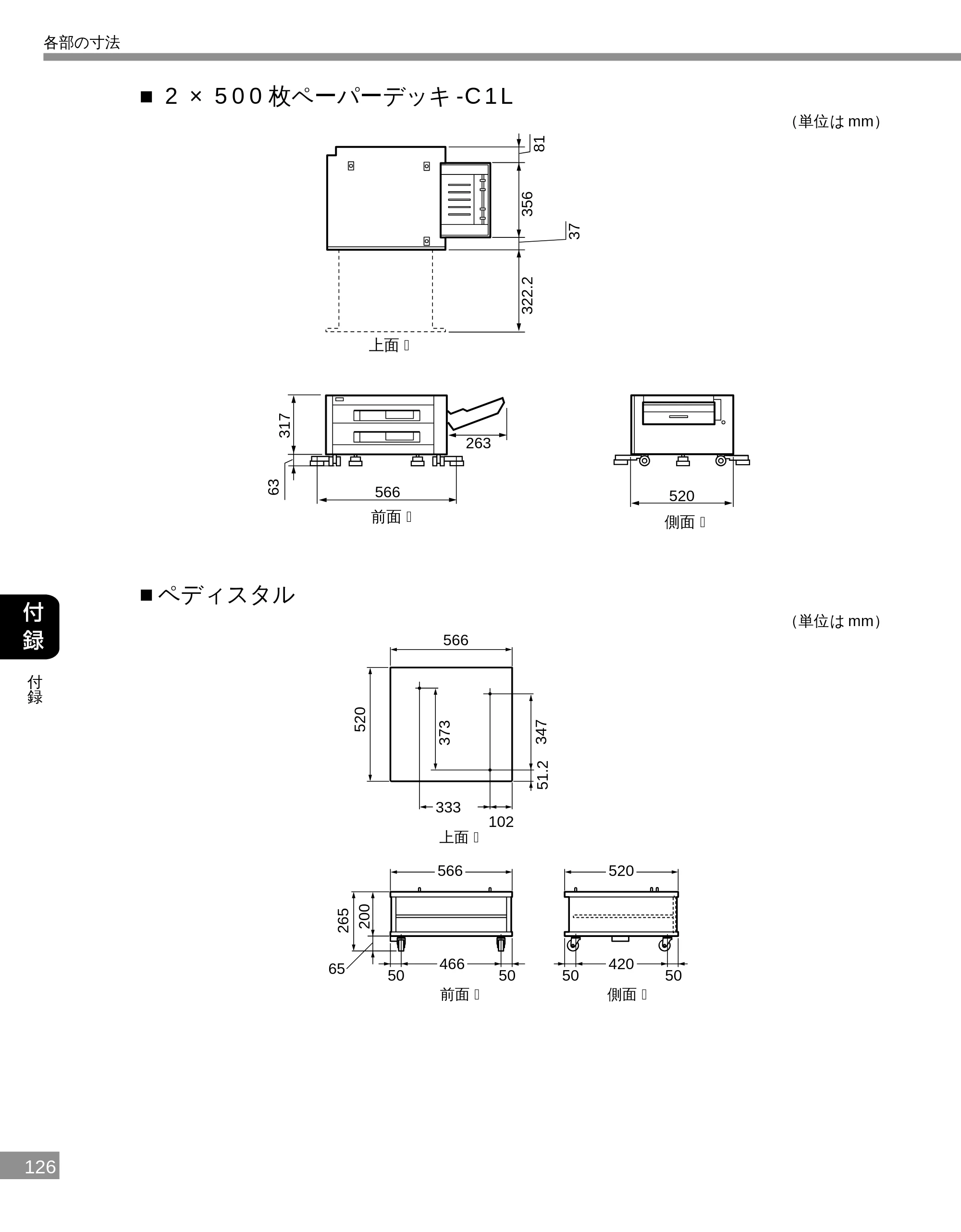キヤノン LBP-2300 設置ガイド （PDF形式／3.17Mバイト） — ■2 ×500 枚ペーパーデッキ- C1L — 原本ページ — 125ページ