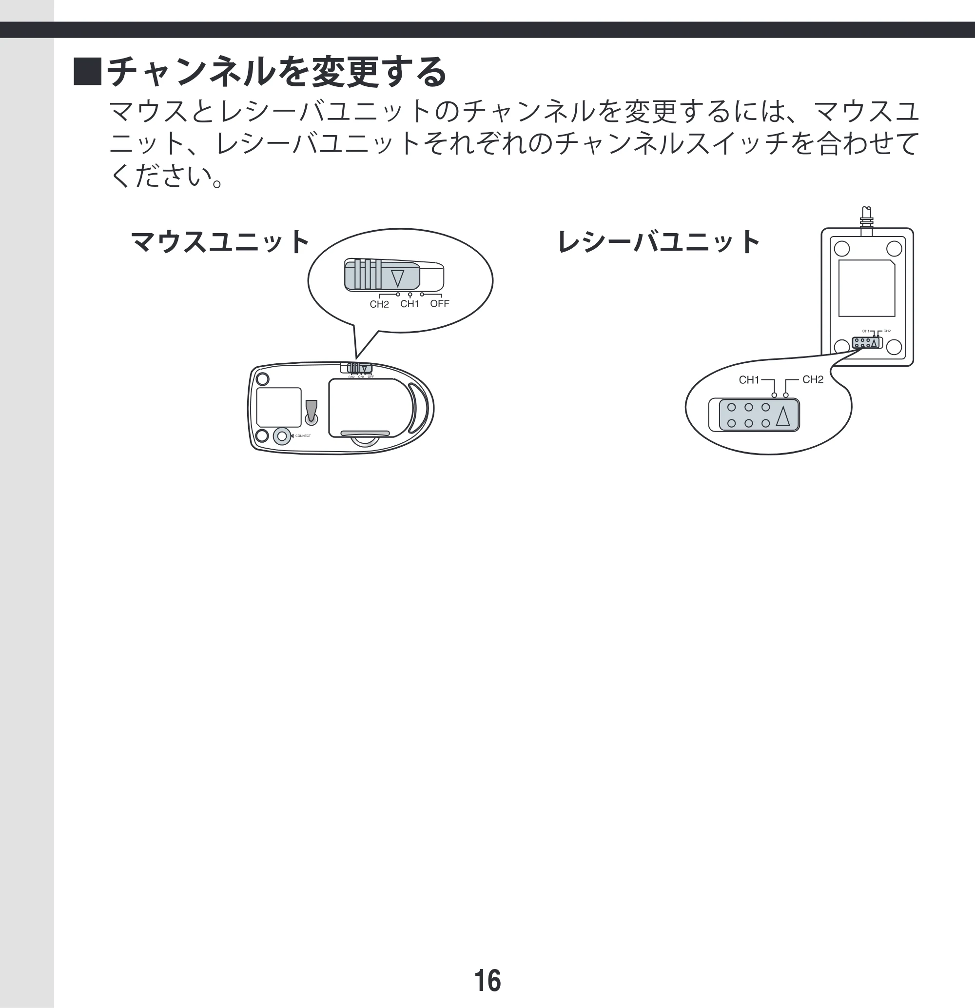 エレコム M-KD2UP2RBK / M-KD2UP2RCR / M-KD2UP2RSV 取扱説明書 [Mac] — 原本ページ — 16ページ