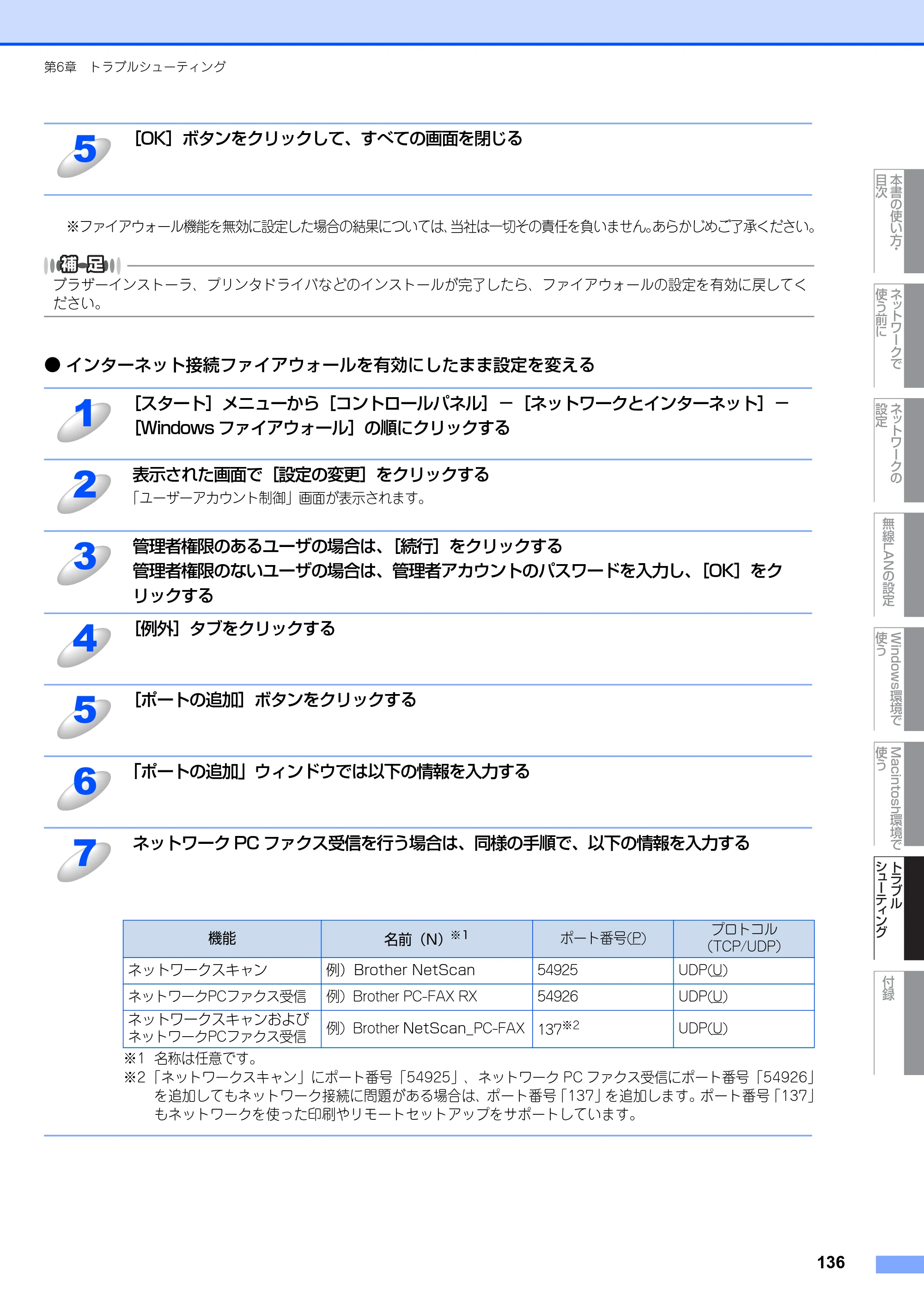 ブラザー MFC-7840W ネットワーク取扱説明書 — 原本ページ — 137ページ