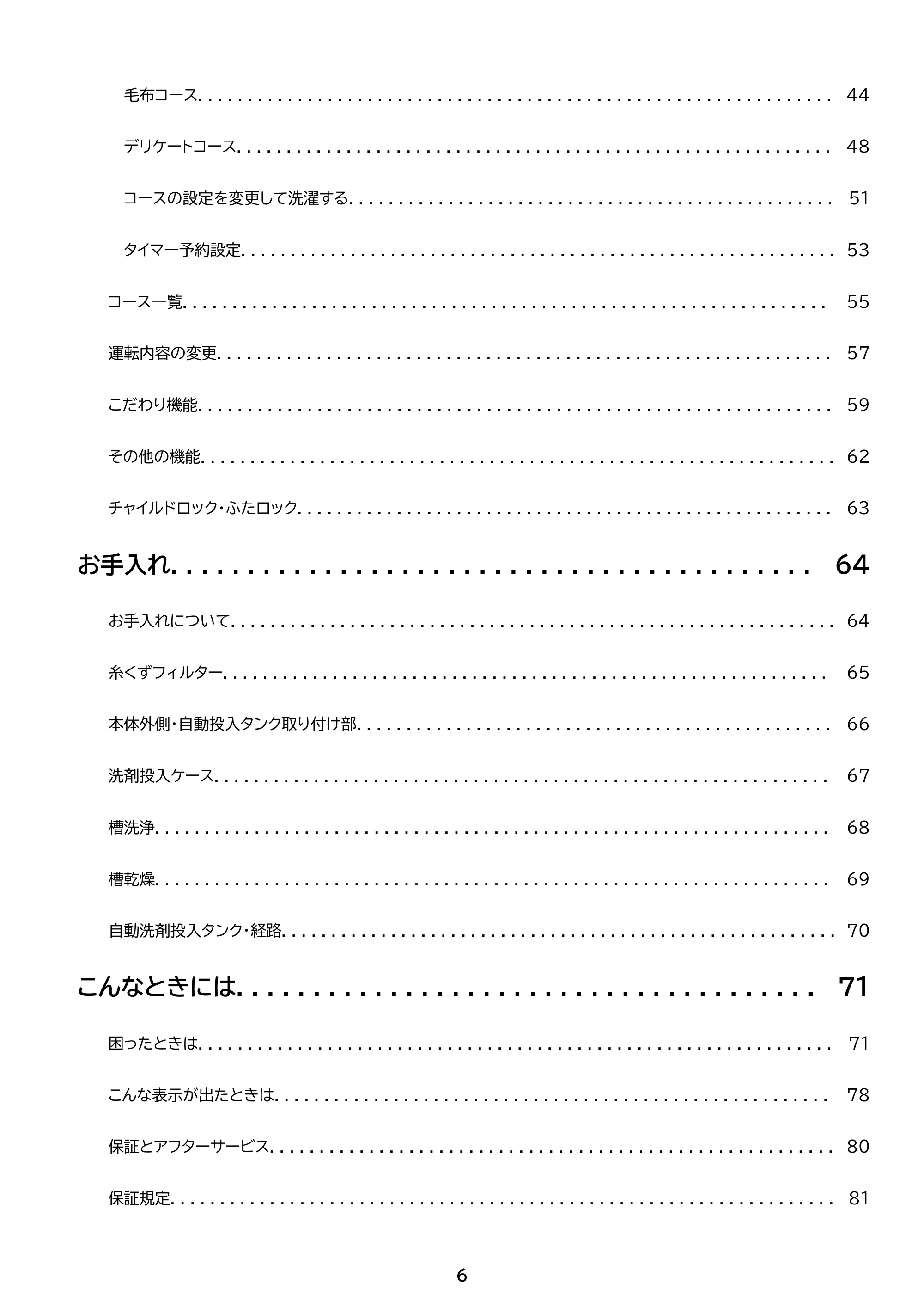 アイリスオーヤマ ITW-80A01 取扱説明書 — 原本ページ — 6ページ