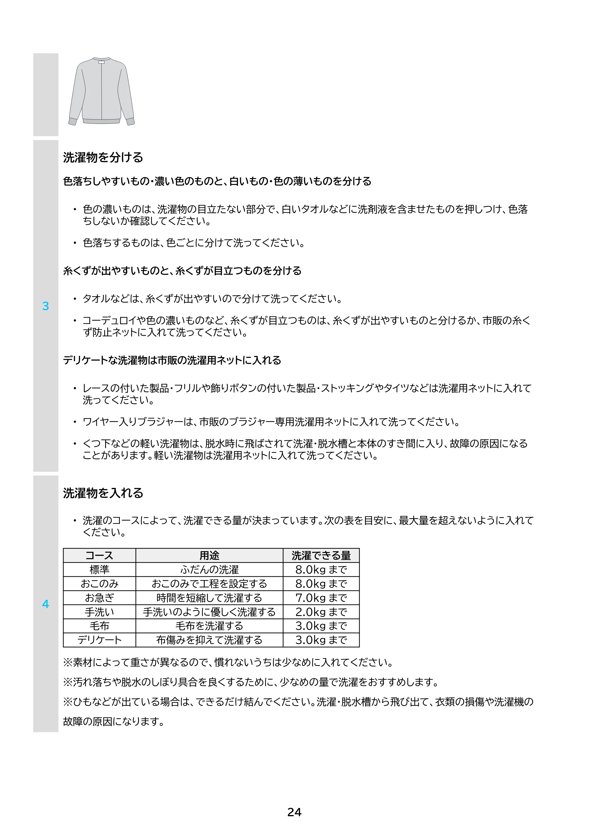アイリスオーヤマ ITW-80A01 取扱説明書 — 原本ページ — 24ページ