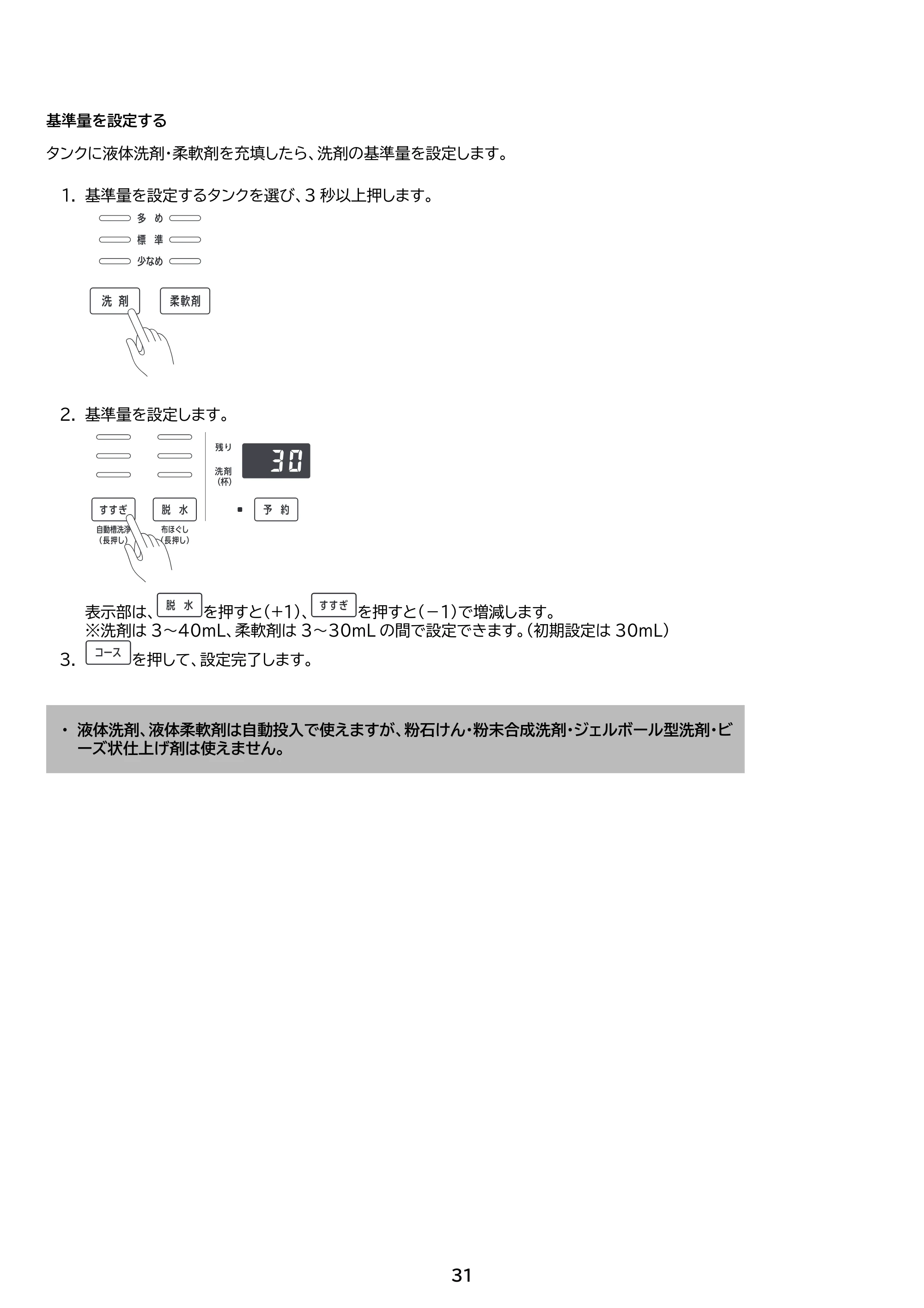 アイリスオーヤマ ITW-80A01 取扱説明書 — 原本ページ — 31ページ
