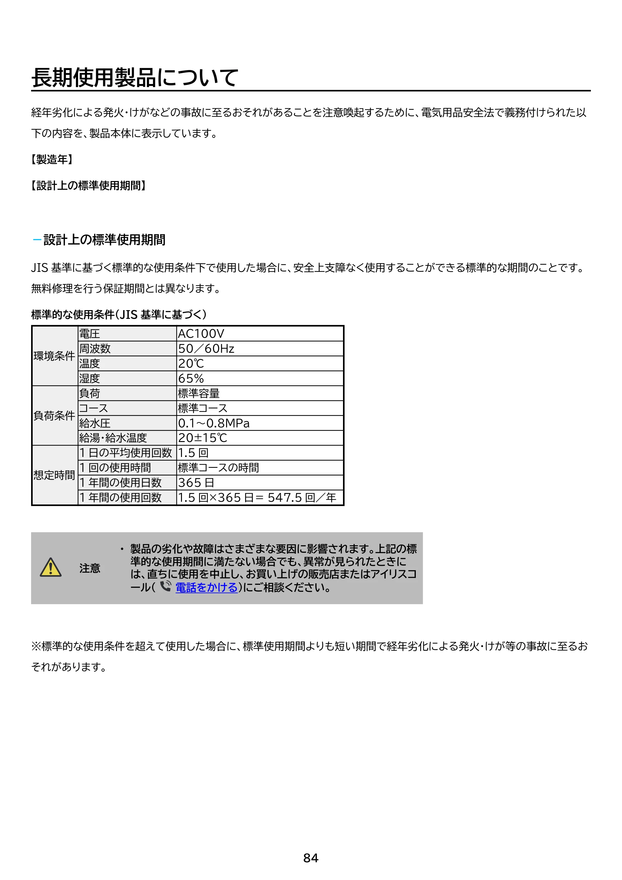 アイリスオーヤマ ITW-80A01 取扱説明書 — 原本ページ — 84ページ