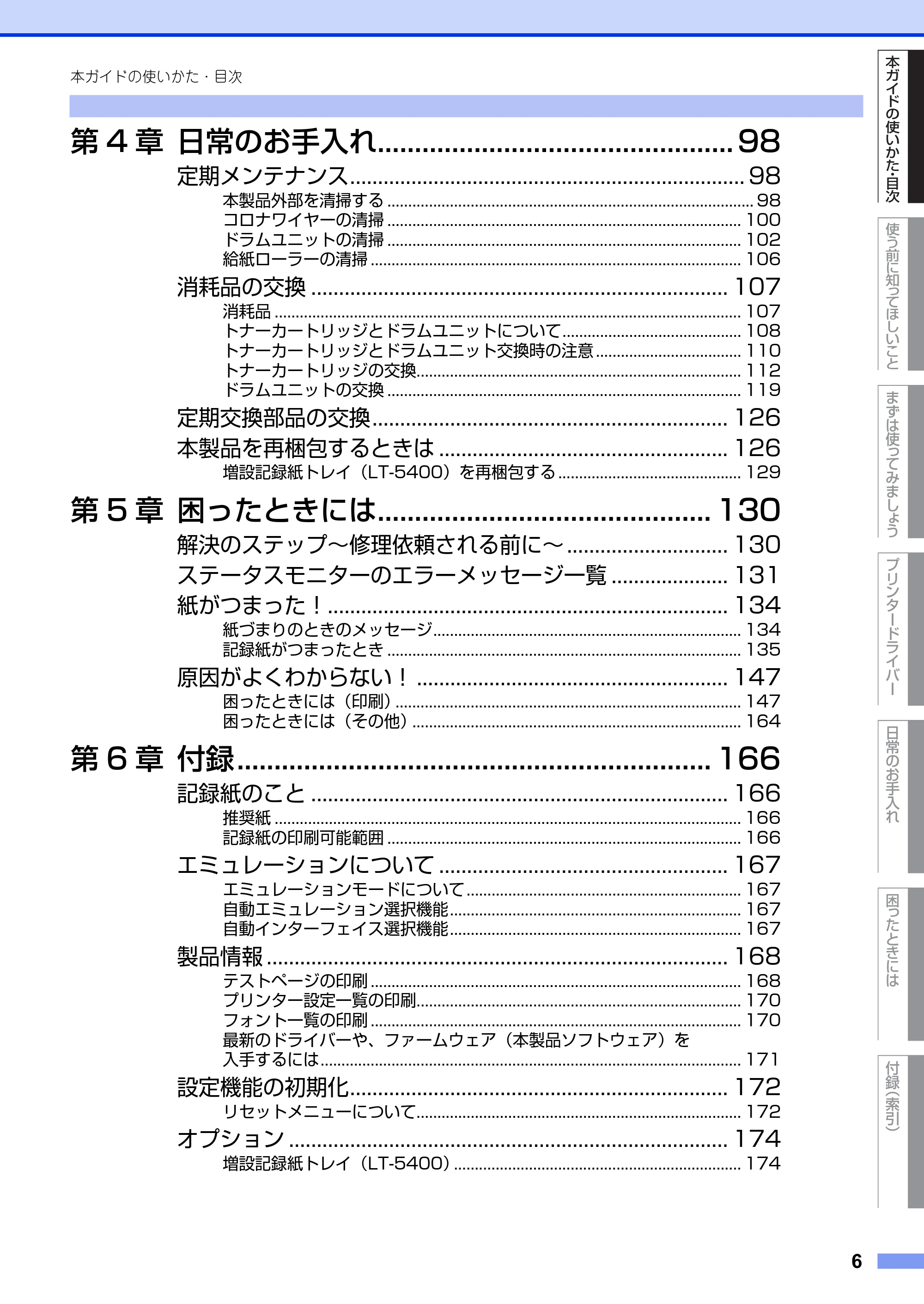ブラザー HL-5440D / HL-5450DN ユーザーズガイド — 原本ページ — 6ページ