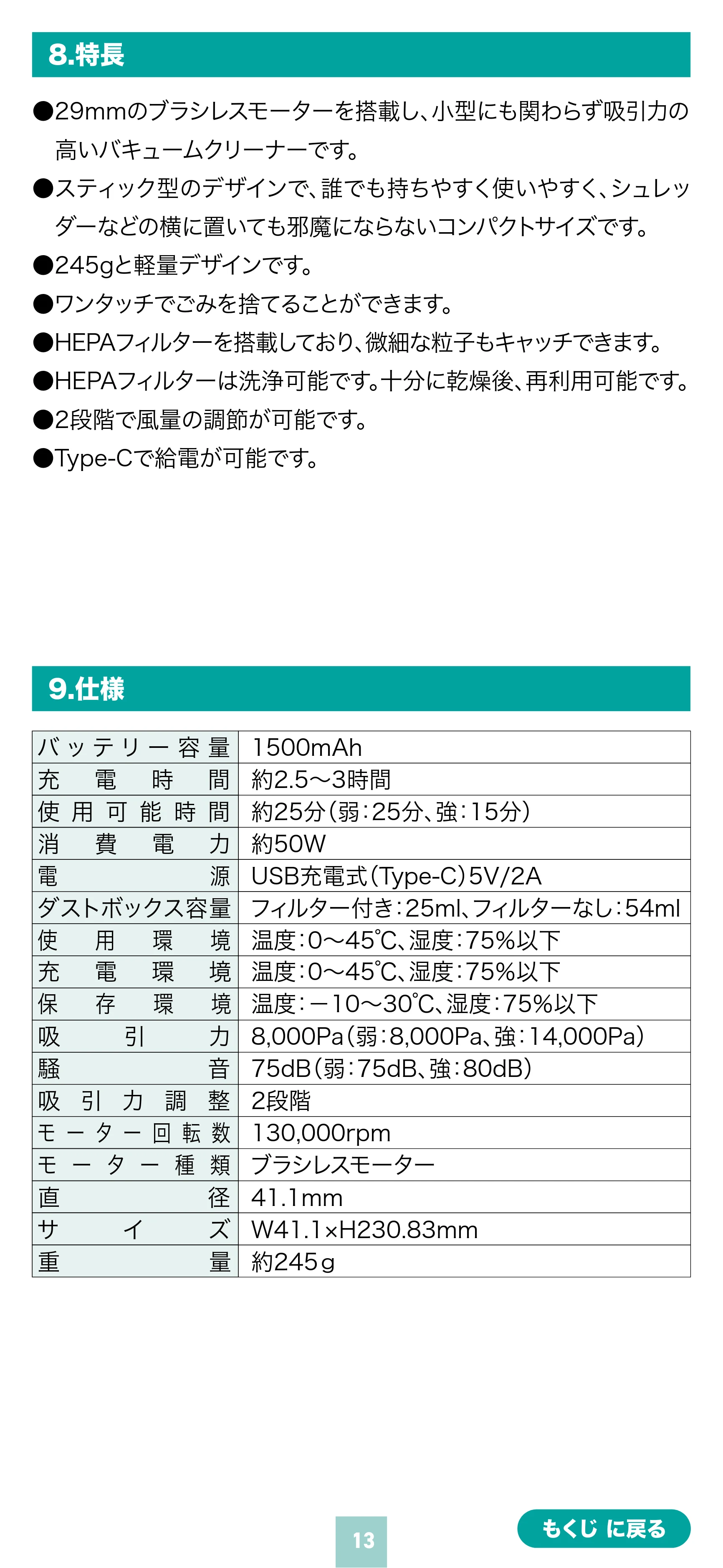 サンワサプライ 200-CDVC001 取扱説明書 — 原本ページ — 13ページ