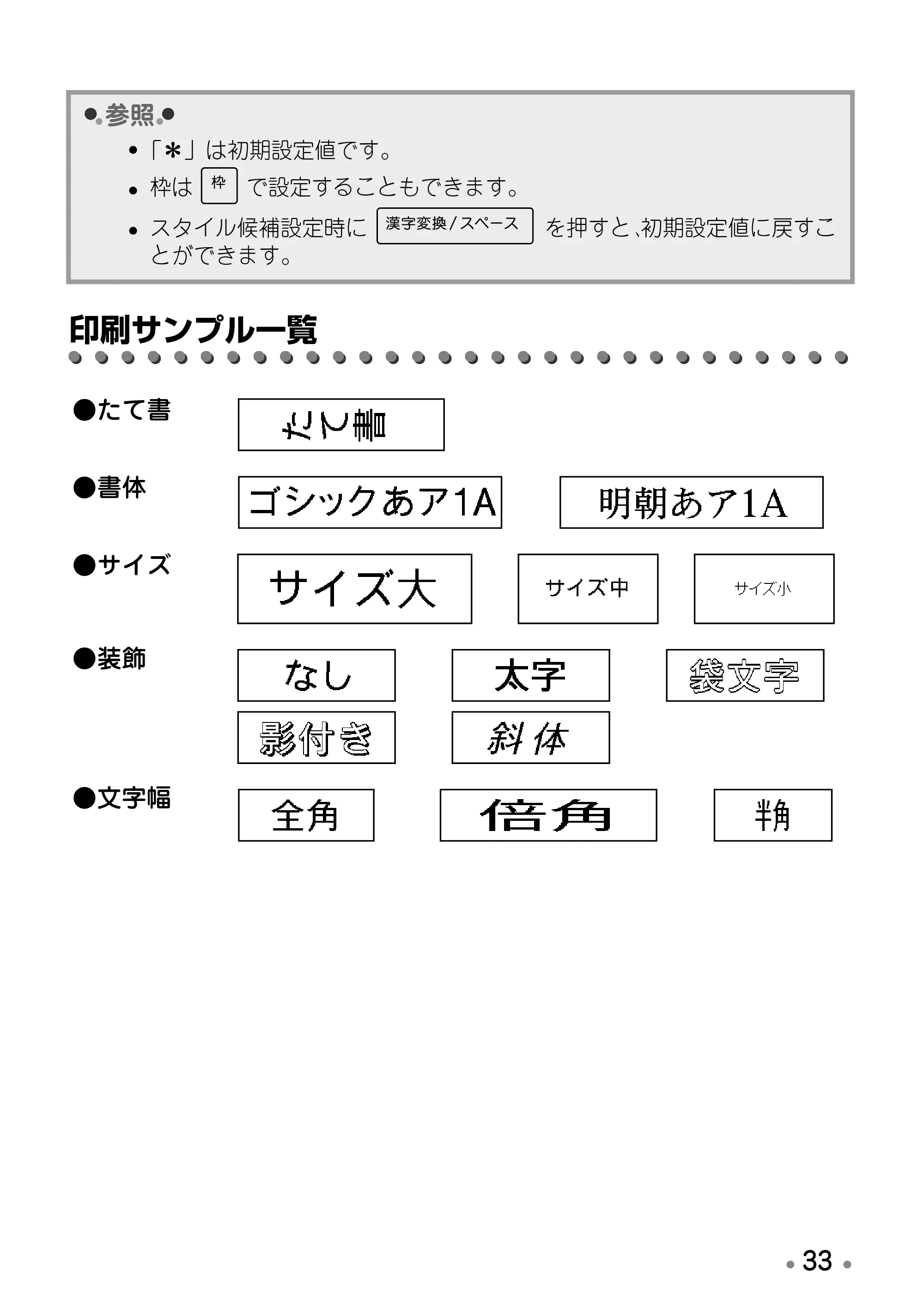 ブラザー PT-12 取扱説明書 (ユーザーズガイド) — たて書にする — 原本ページ — 35ページ