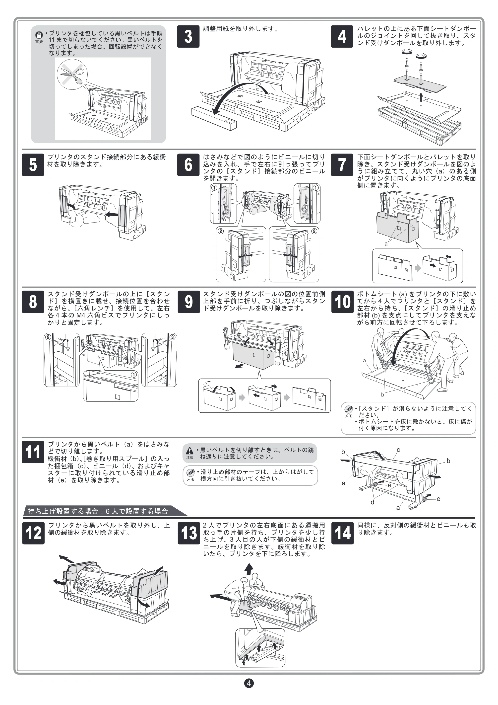 キヤノン iPF9400 セットアップガイド（PDF：7.81MB） — 原本ページ — 4ページ