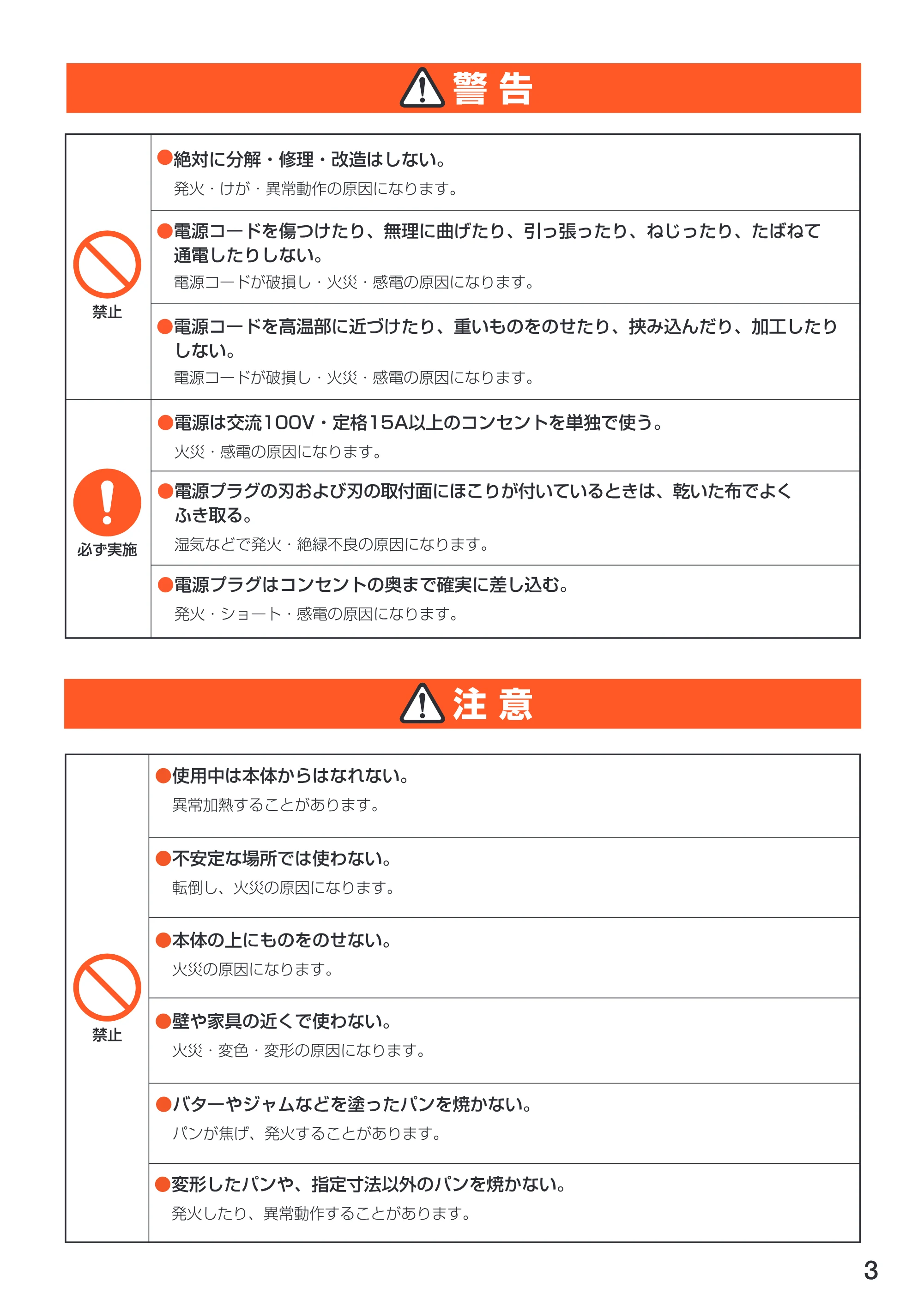 アイリスオーヤマ EPT-750 取扱説明書 — 原本ページ — 3ページ