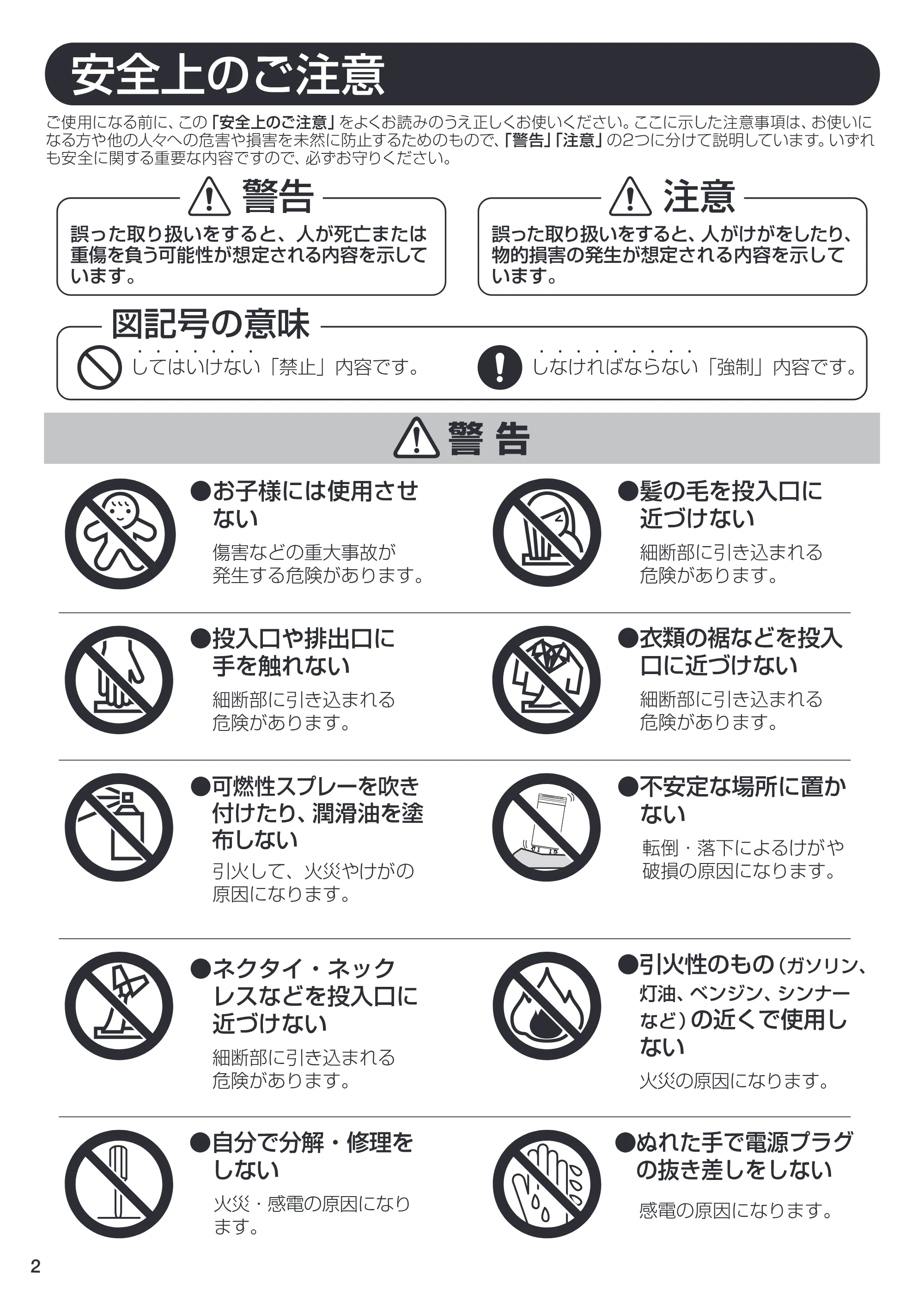 アイリスオーヤマ OF318H 取扱説明書 — 原本ページ — 2ページ