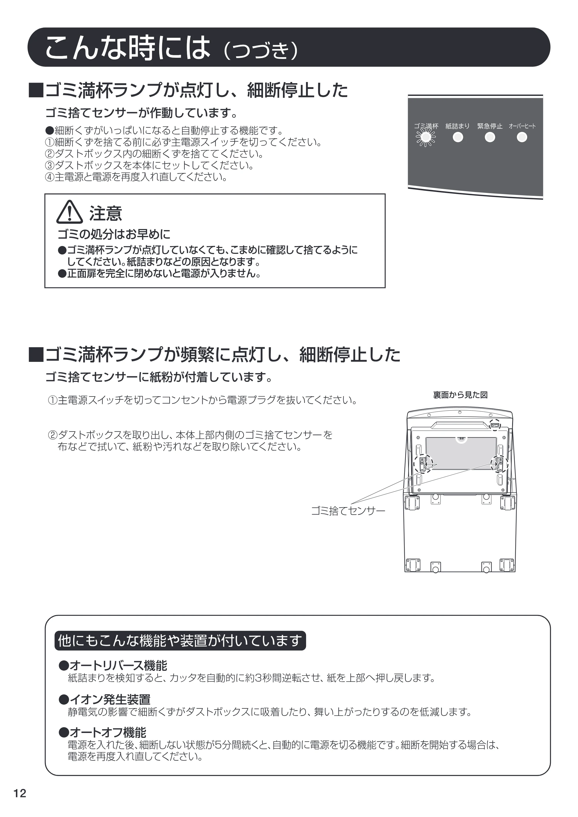 アイリスオーヤマ OF318H 取扱説明書 — 原本ページ — 12ページ