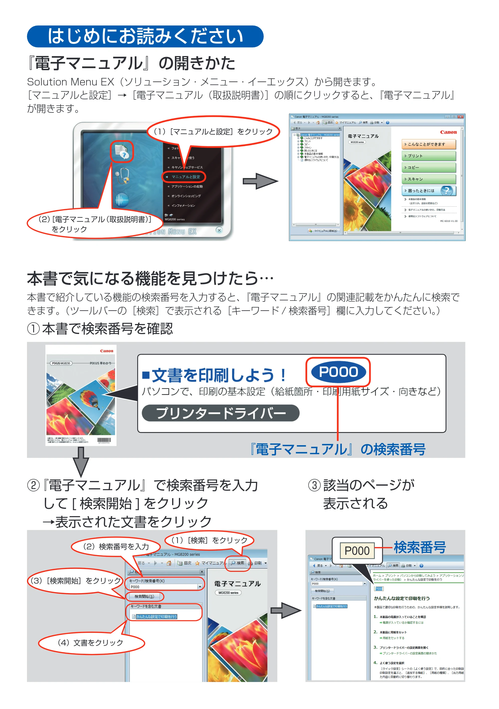 キヤノン PIXUS MG8230 PIXUS 早わかり(PDF:6.69MB) — はじめにお読みください — 原本ページ — 2ページ