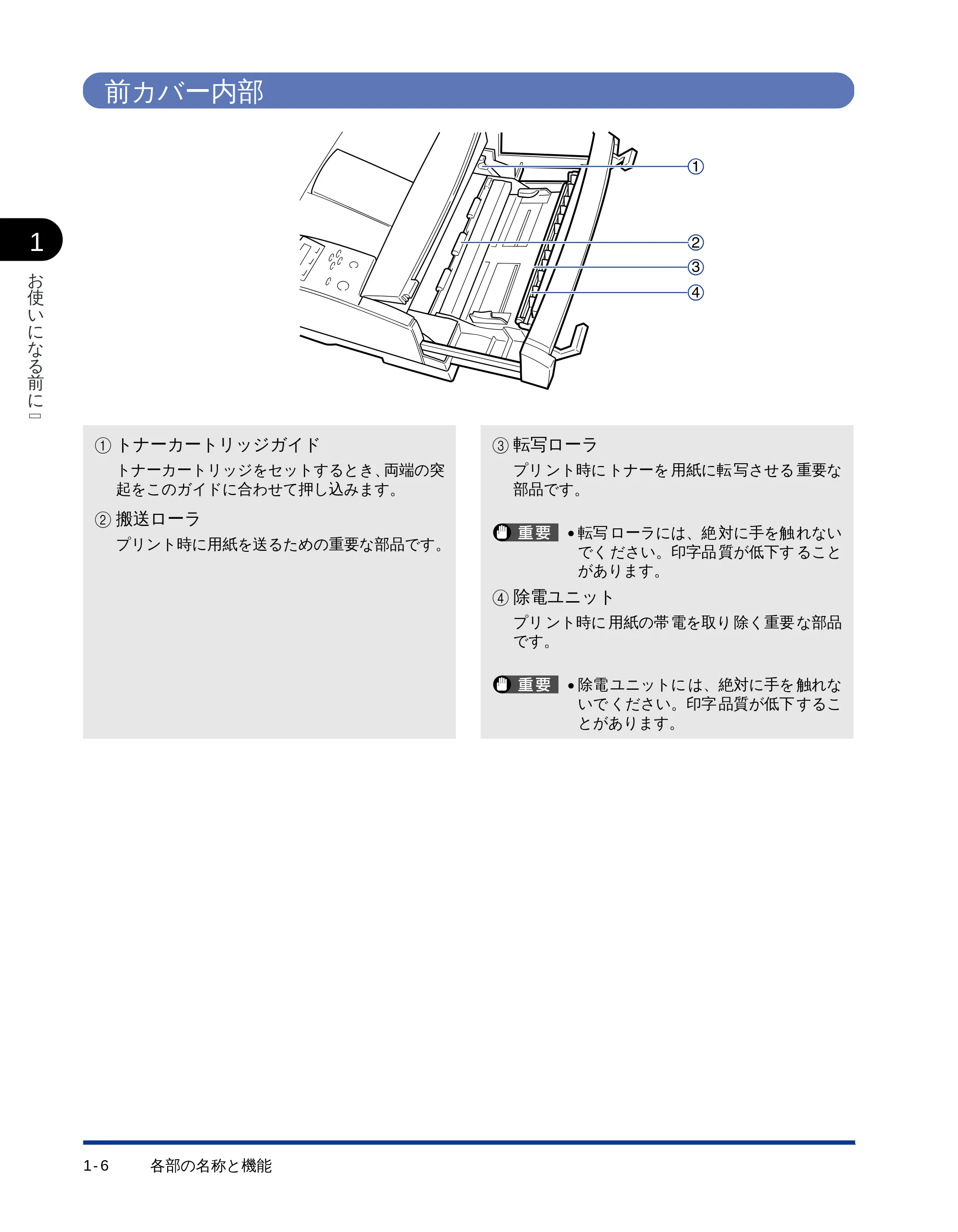 キヤノン LBP-1710 ユーザーズガイド （PDF形式／5.03Mバイト） — 前カバー内部 — 原本ページ — 23ページ