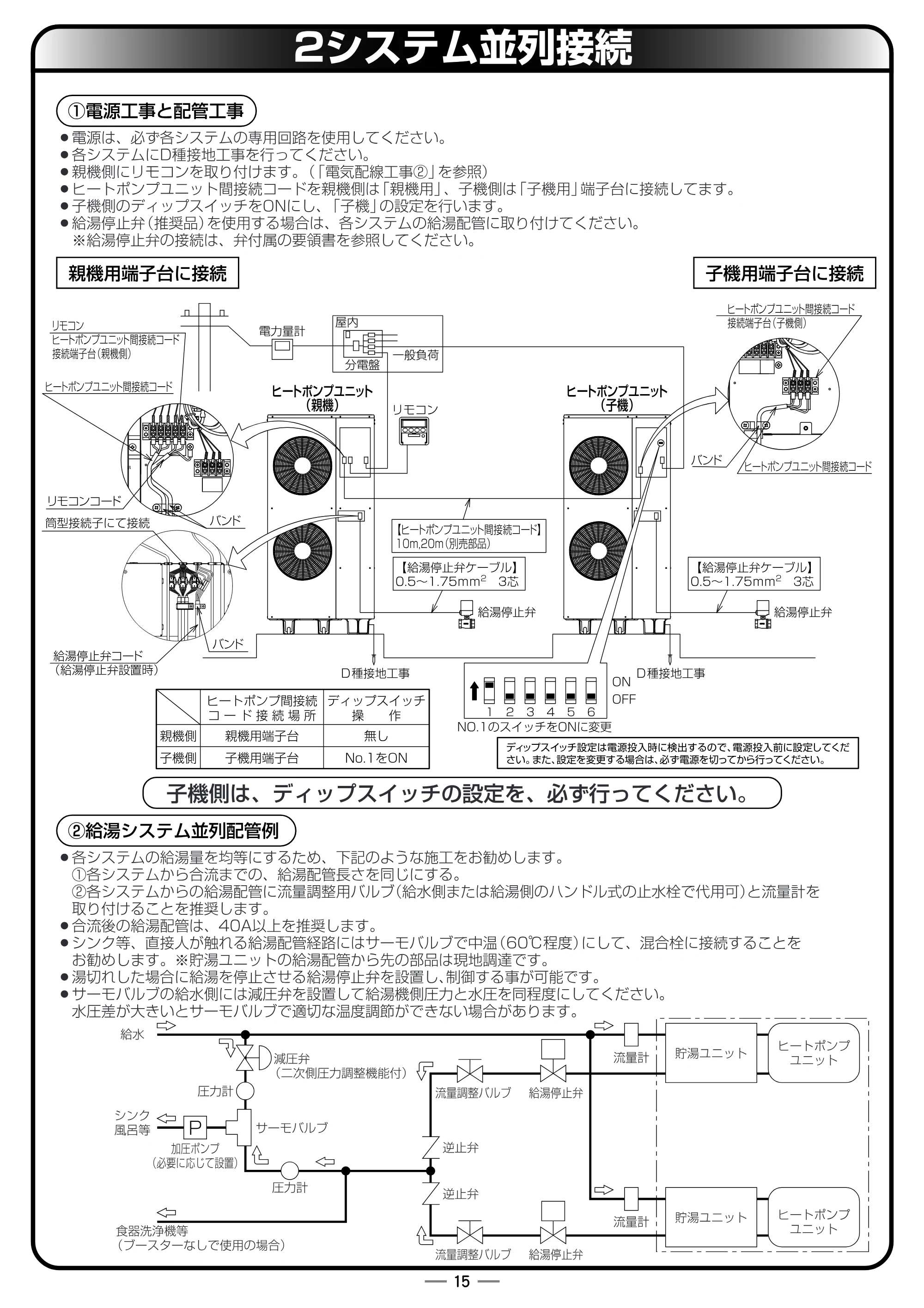 日立 RHK-15YJK 据付説明書 — 原本ページ — 15ページ