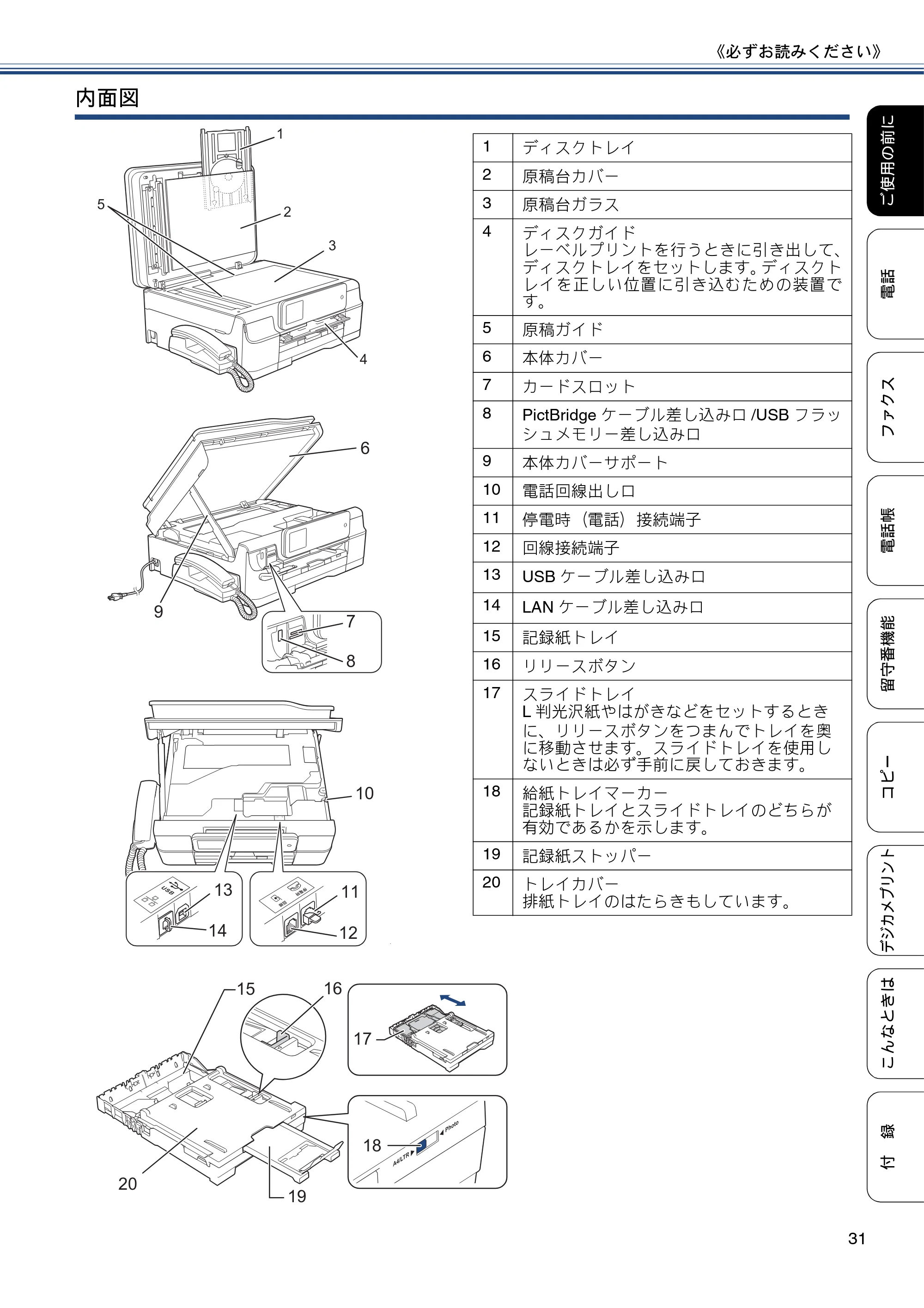 ブラザー MFC-J980DN / MFC-J980DWN ユーザーズガイド ～基本編～ — 原本ページ — 31ページ