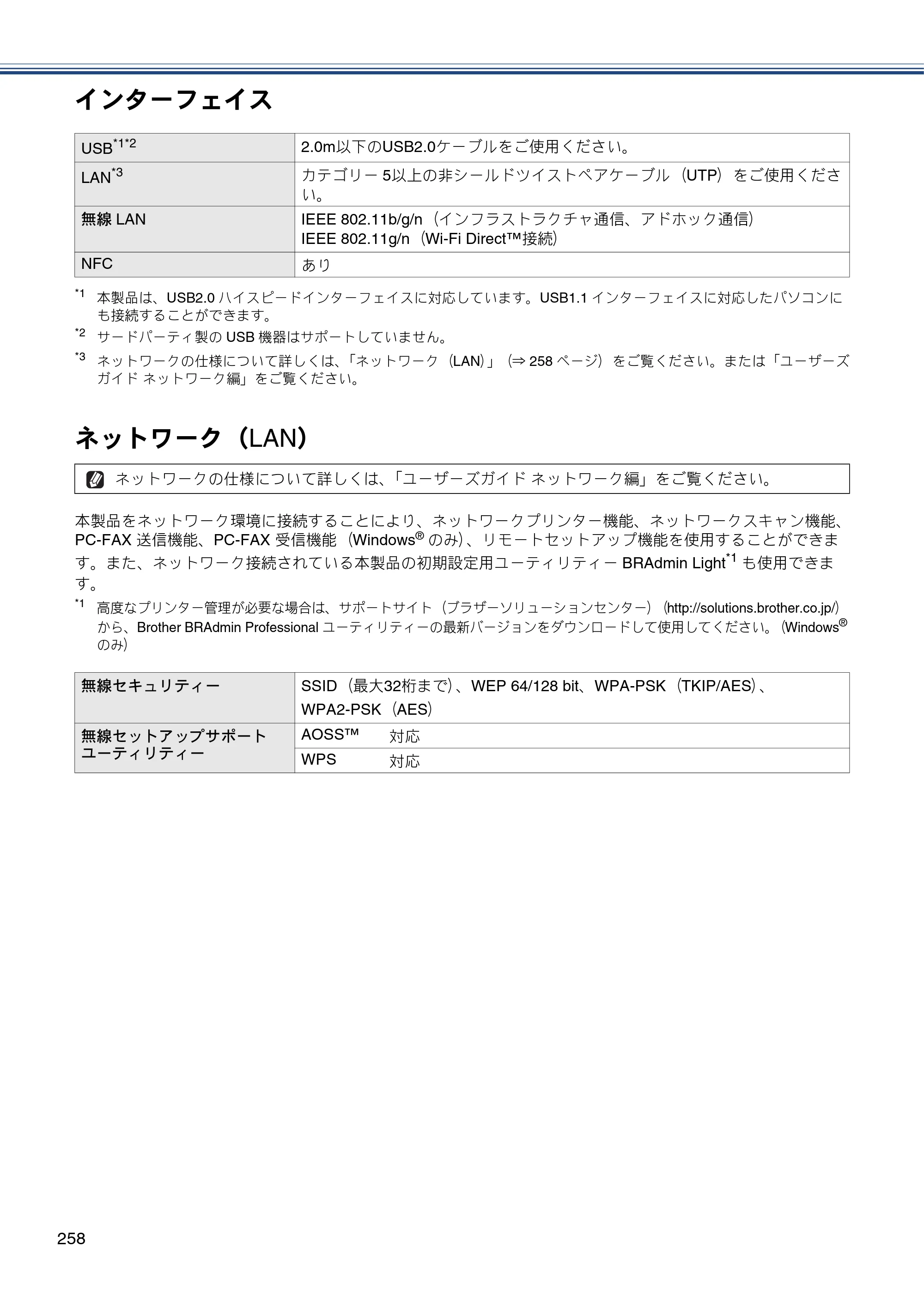 ブラザー MFC-J980DN / MFC-J980DWN ユーザーズガイド ～基本編～ — 原本ページ — 258ページ