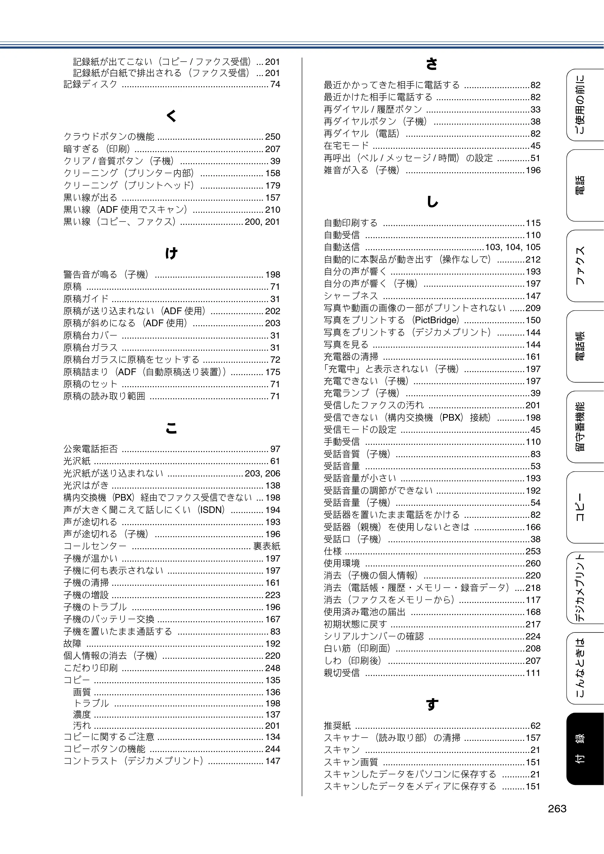 ブラザー MFC-J980DN / MFC-J980DWN ユーザーズガイド ～基本編～ — 原本ページ — 263ページ