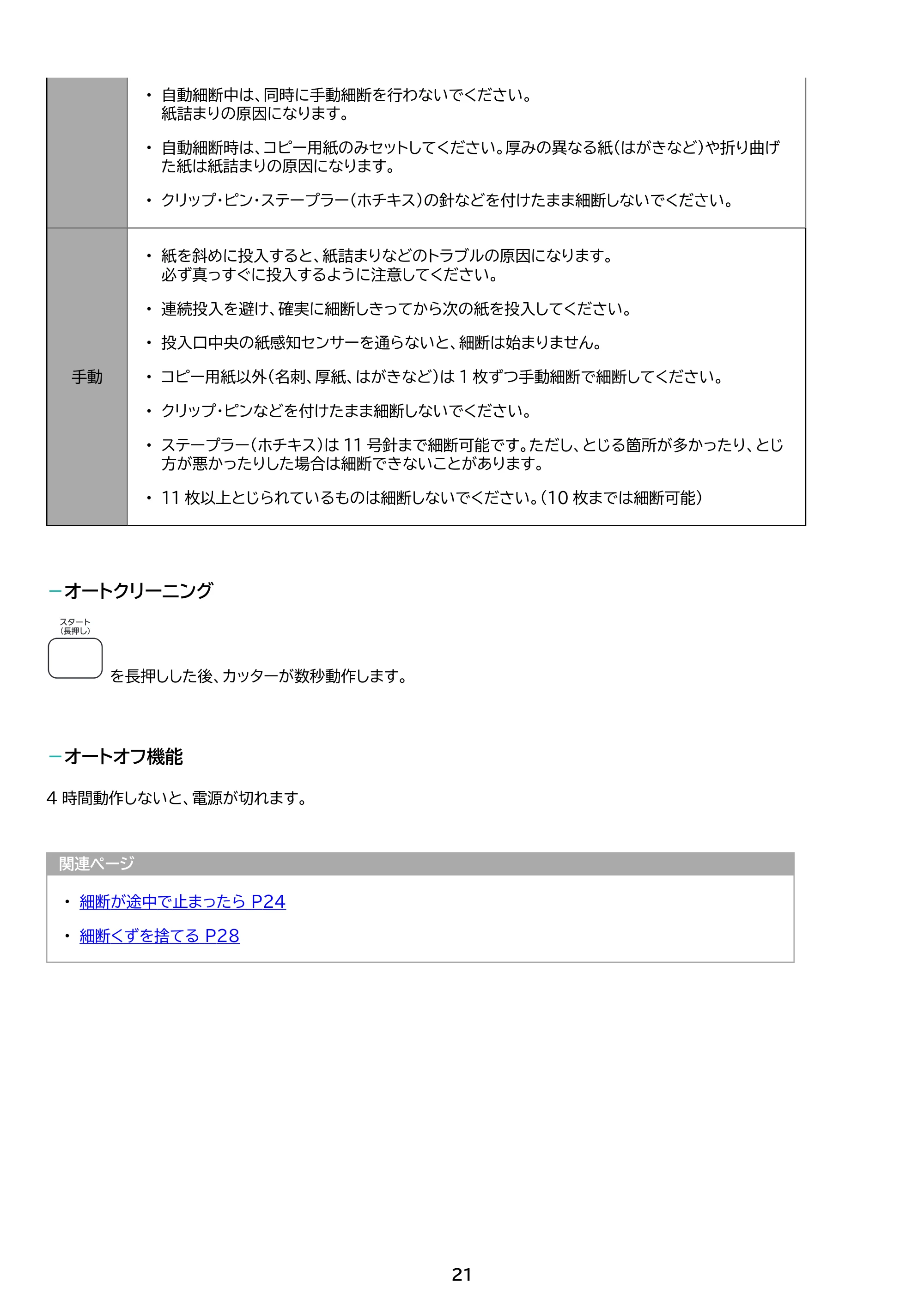 アイリスオーヤマ AF350C-A3 取扱説明書 — 原本ページ — 21ページ