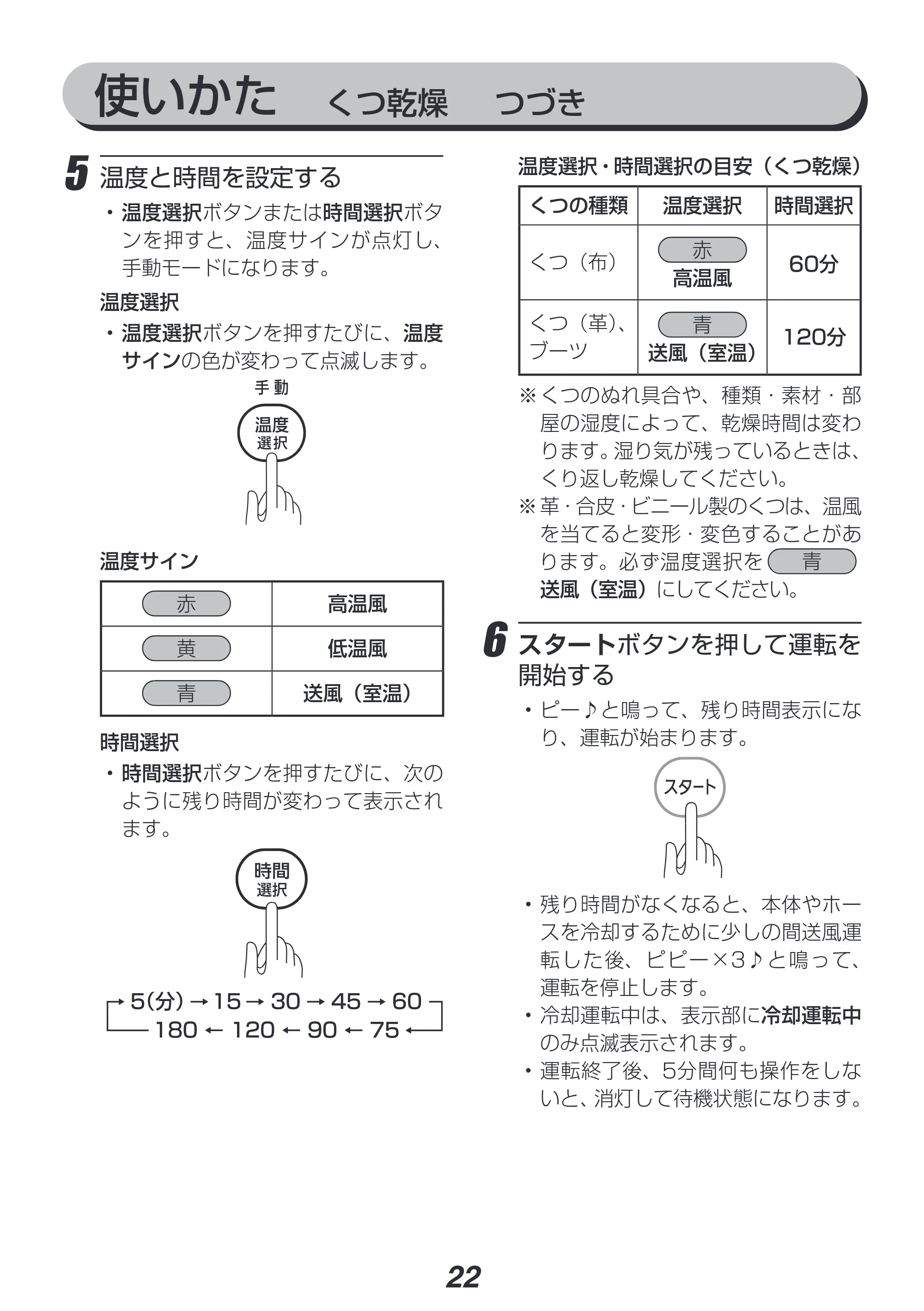 アイリスオーヤマ FK-WH1-CDBM 取扱説明書 — 原本ページ — 22ページ
