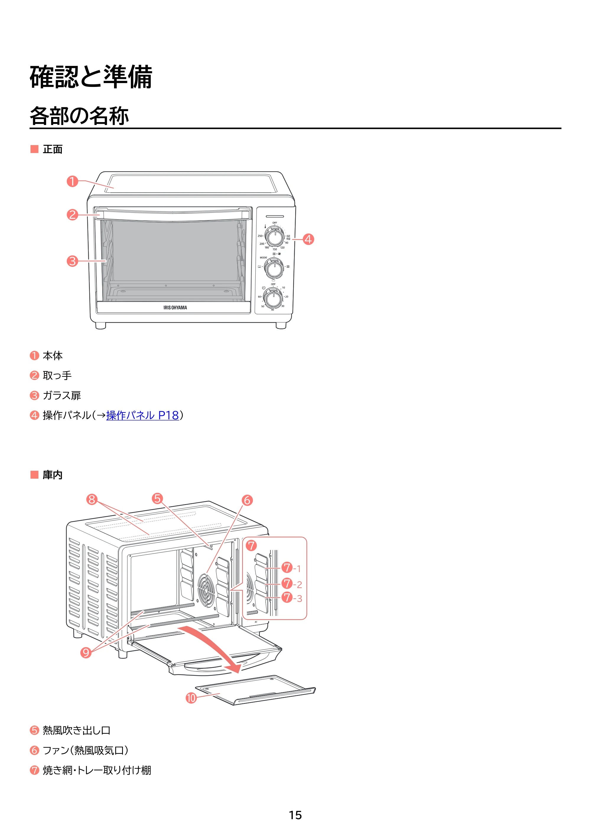 アイリスオーヤマ FVC-D15C 取扱説明書 — 原本ページ — 15ページ