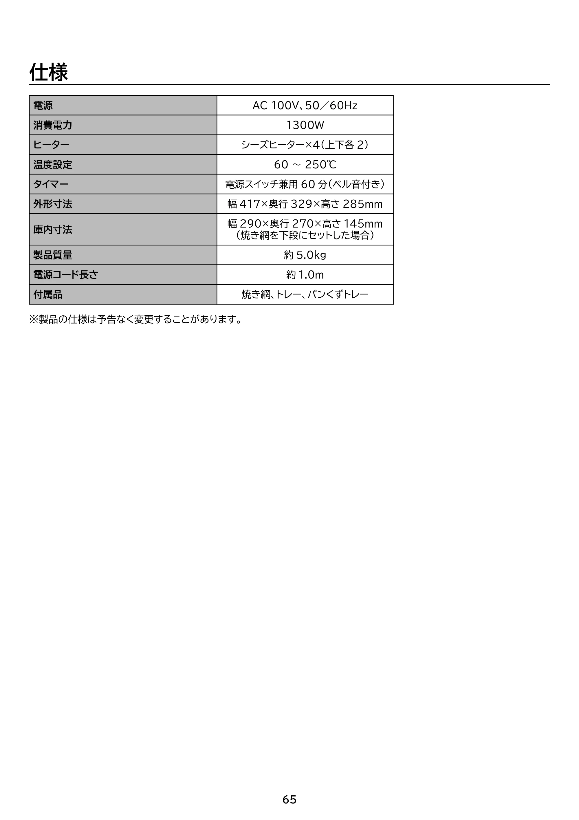 アイリスオーヤマ FVC-D15C 取扱説明書 — 原本ページ — 65ページ