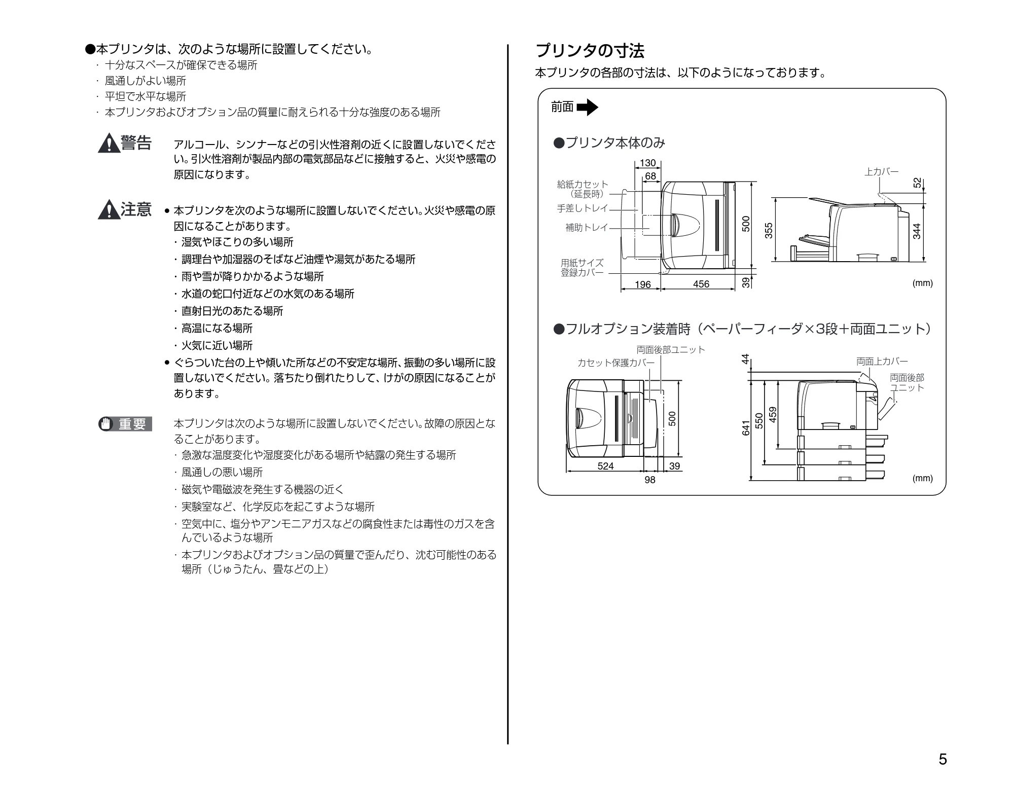 キヤノン LBP3600 設定時にお読みください 2006年5月25日更新 (PDF形式/3.9Mバイト) — 原本ページ — 5ページ