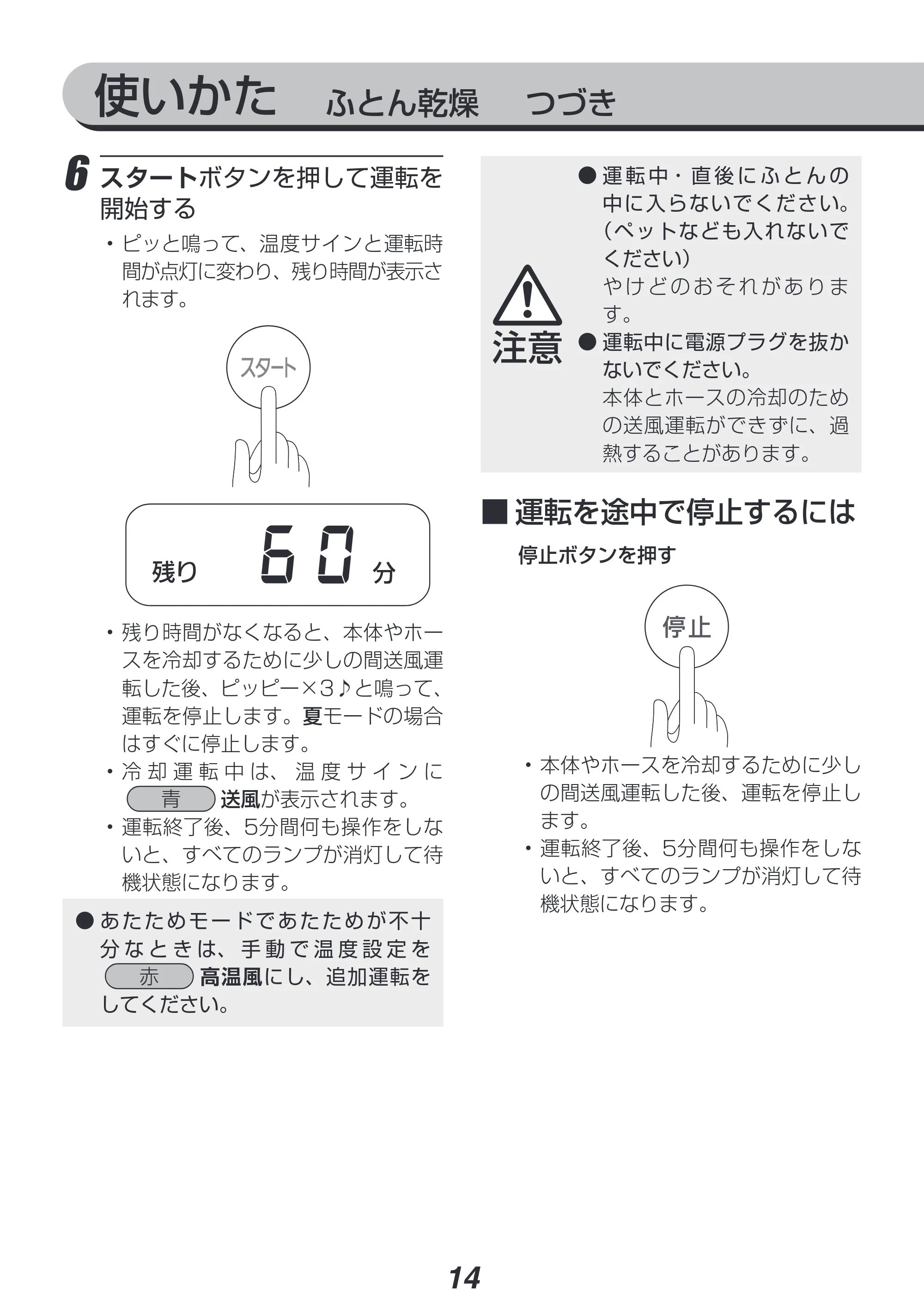 アイリスオーヤマ KFK-202C 取扱説明書 — 原本ページ — 14ページ