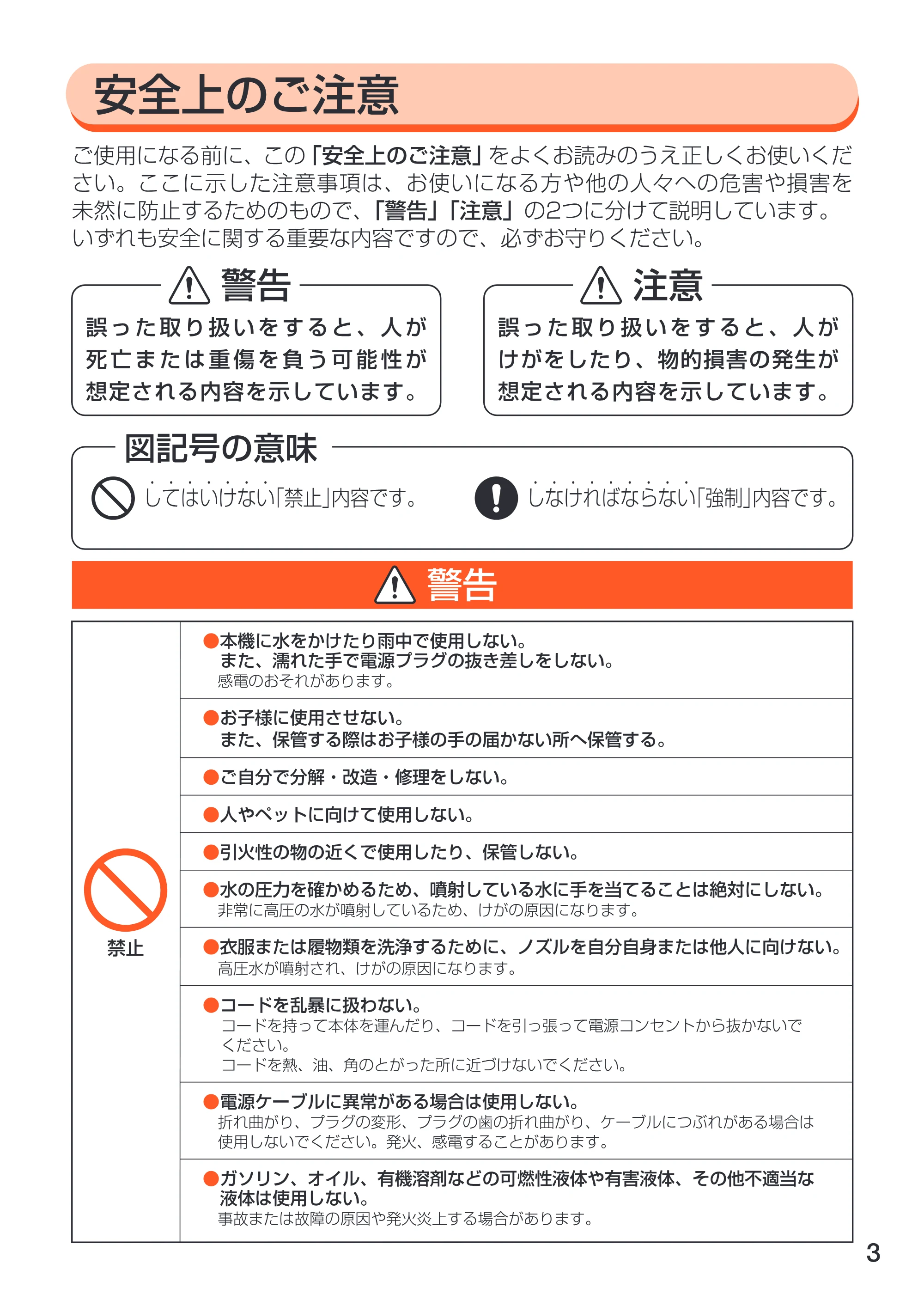 アイリスオーヤマ FBN-401 取扱説明書 — 原本ページ — 3ページ