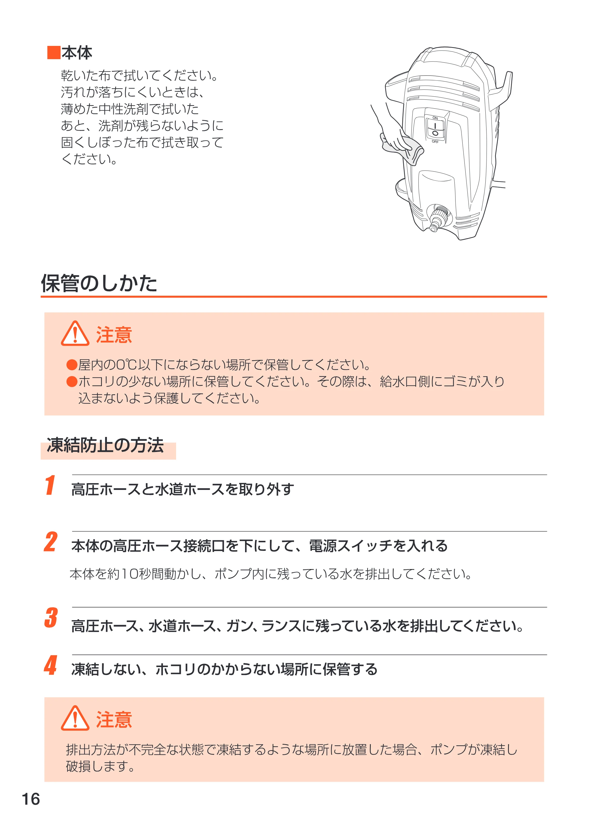 アイリスオーヤマ FBN-401 取扱説明書 — 原本ページ — 16ページ