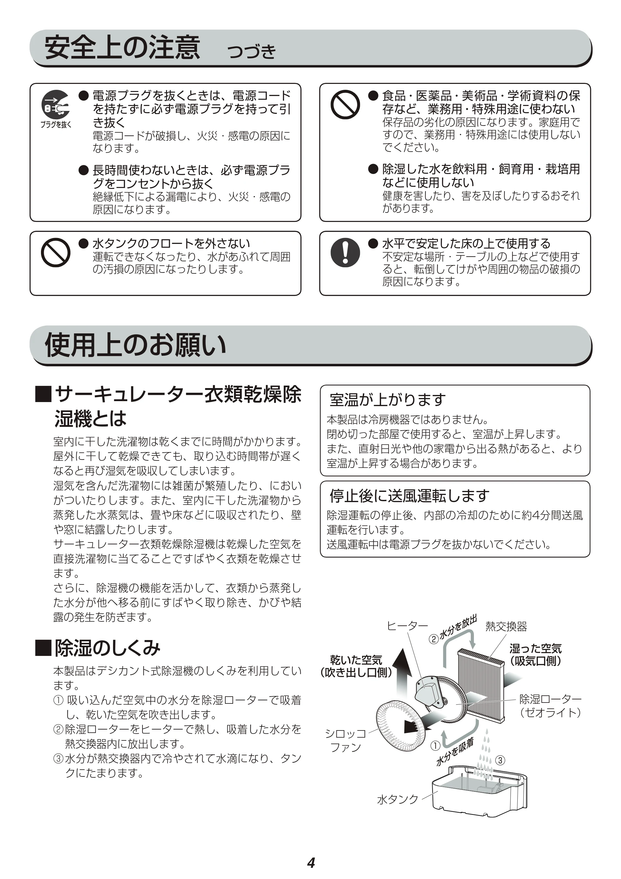 アイリスオーヤマ DDD-50E 取扱説明書 — 原本ページ — 4ページ