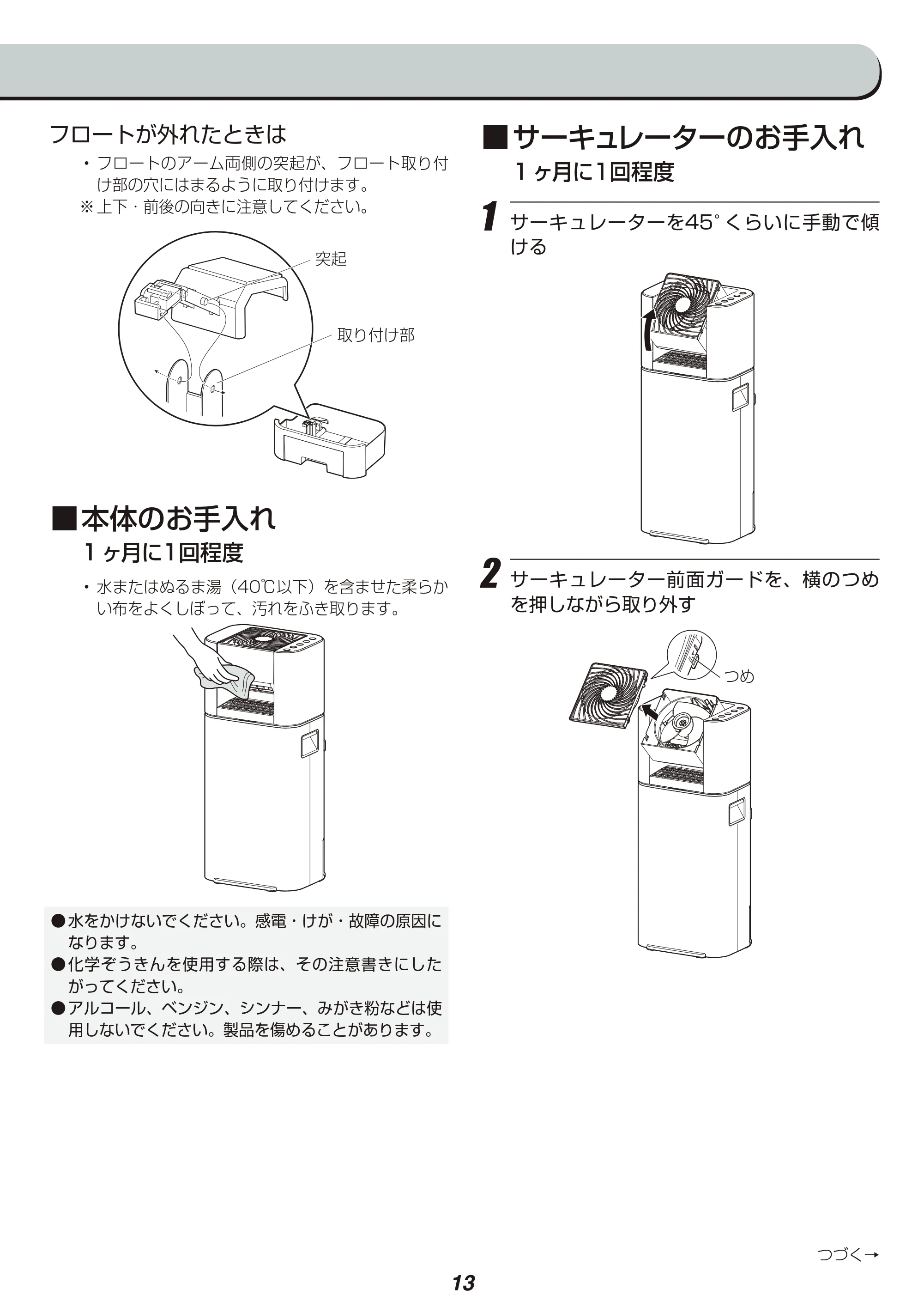 アイリスオーヤマ DDD-50E 取扱説明書 — 原本ページ — 13ページ